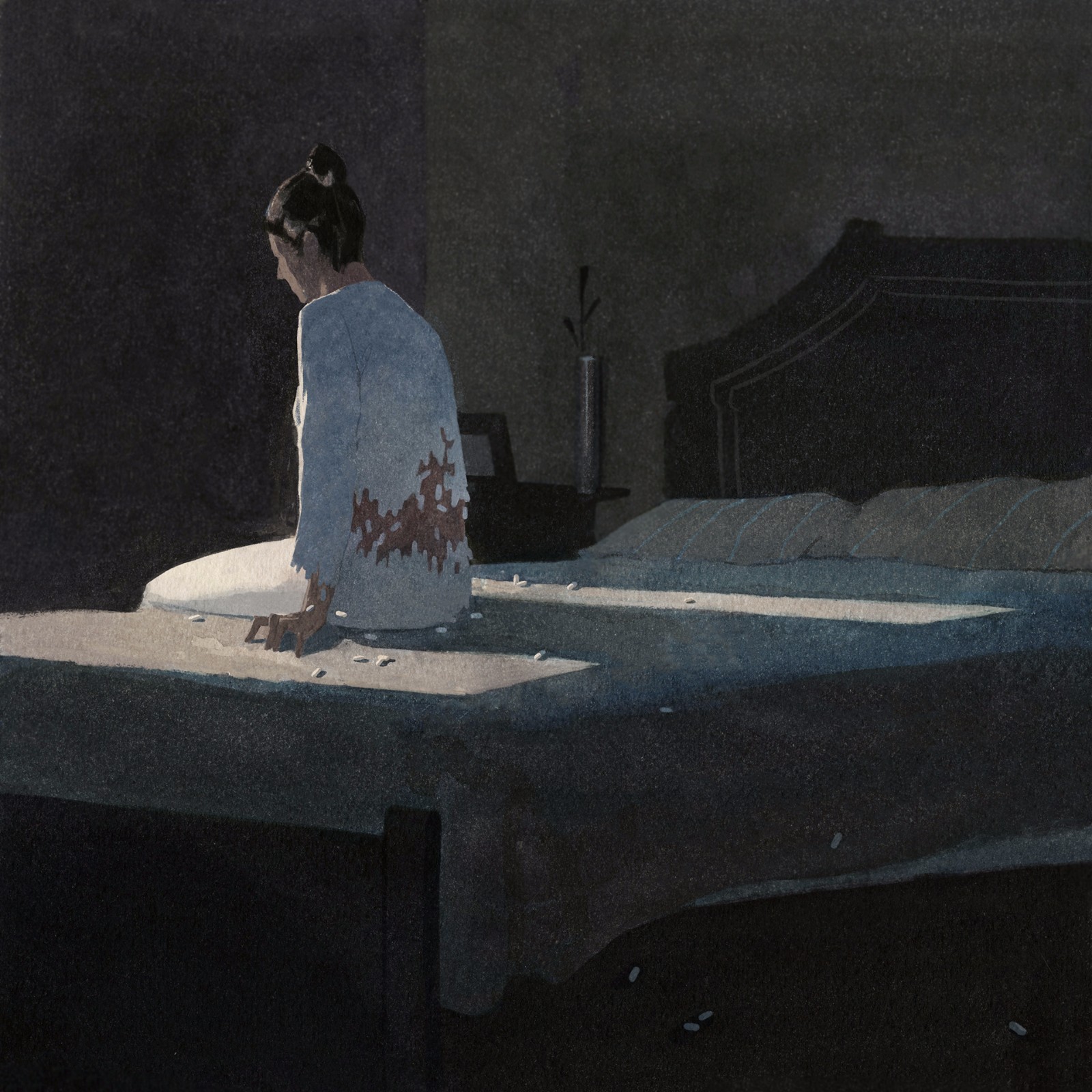 清冷孤寂的日常插画家katherinelam