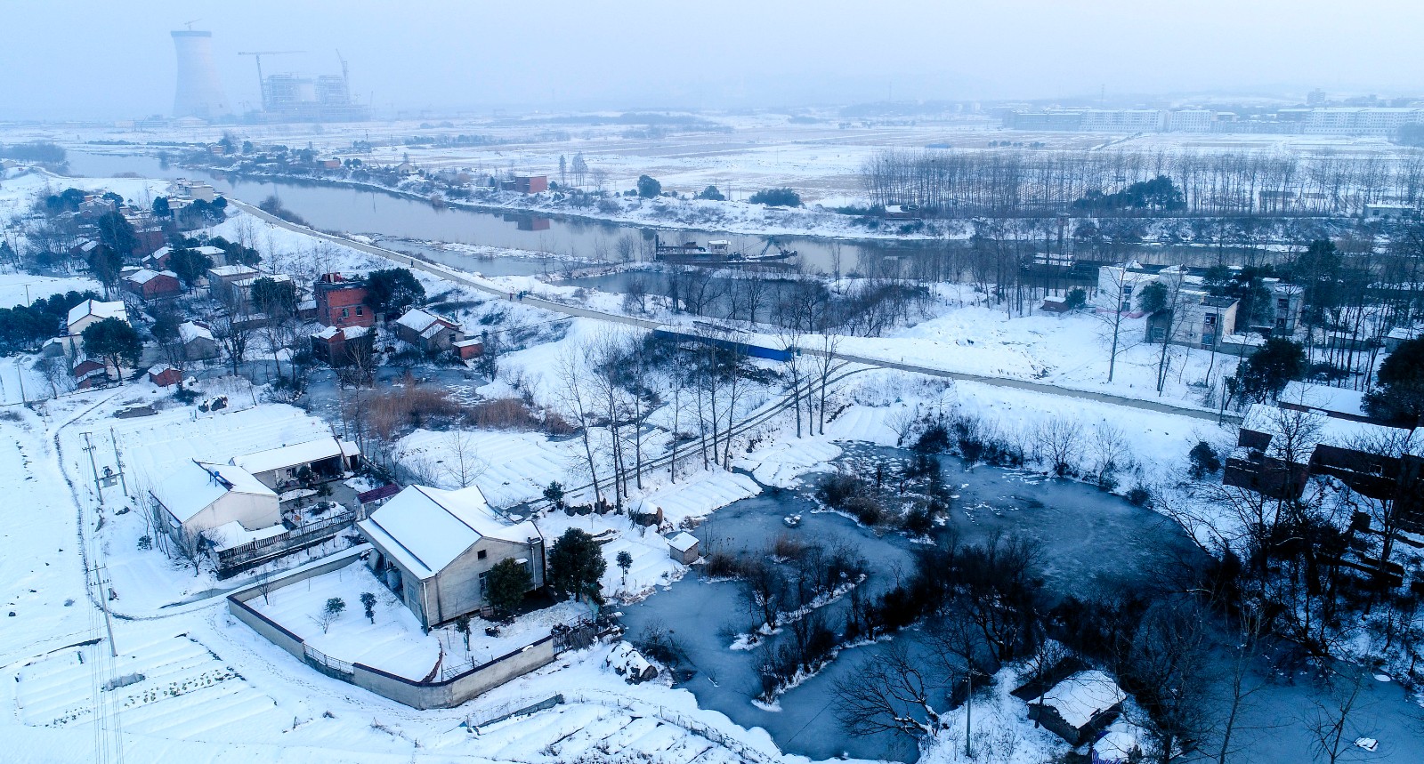 南国万亩水乡雪景令人心醉碾压东北雪乡
