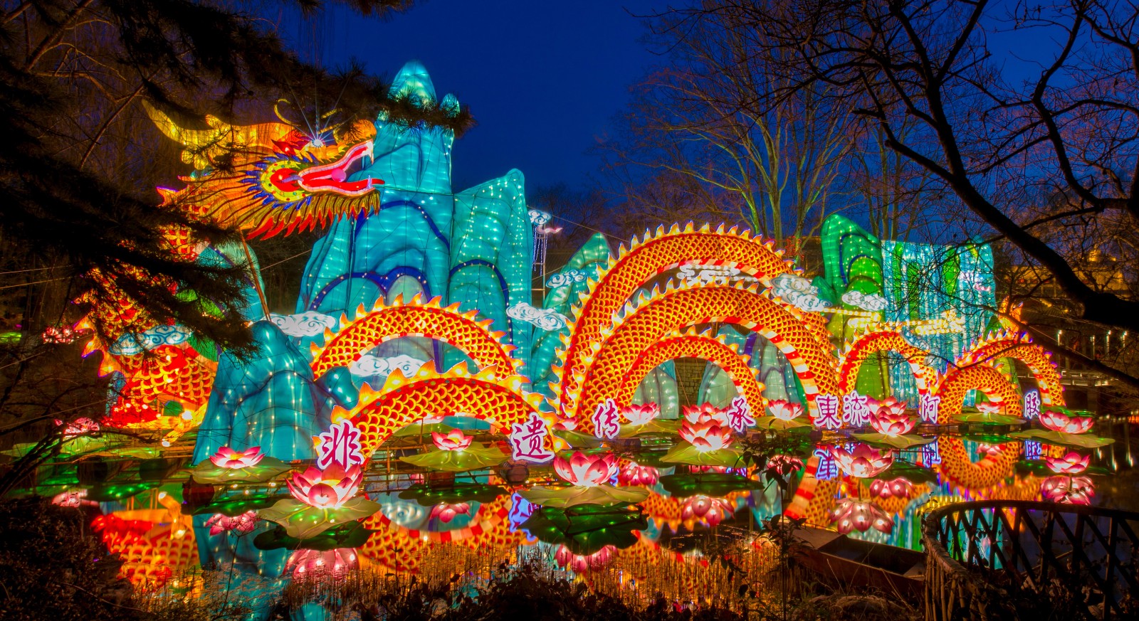 趵突泉灯展开灯了|趵突泉|灯展|迎春花_新浪网