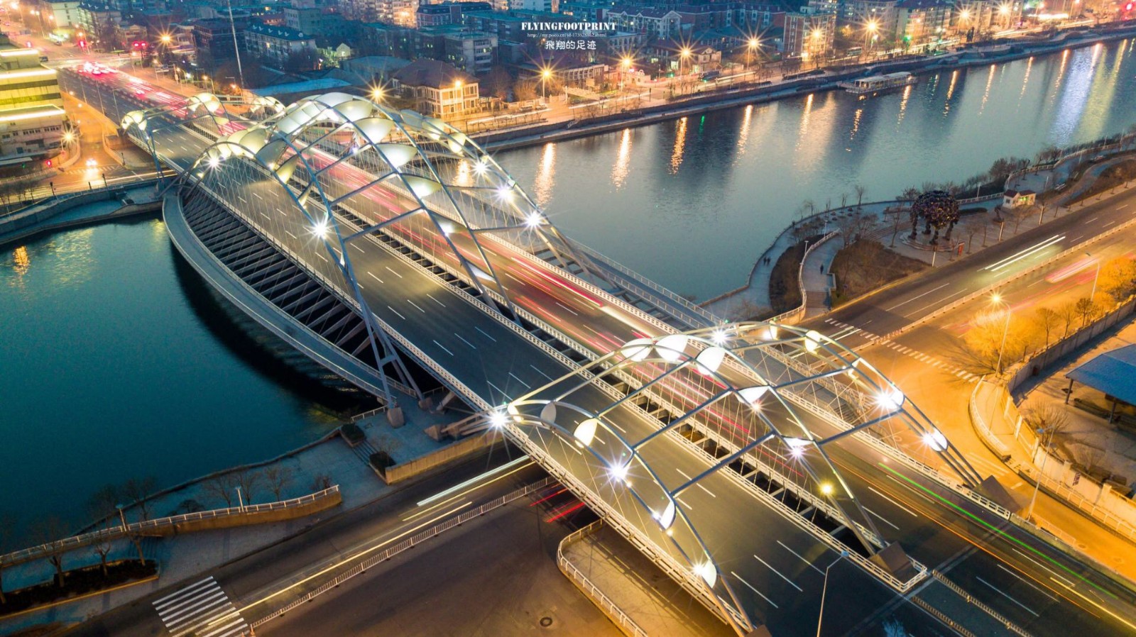 航拍天津城:不夜城