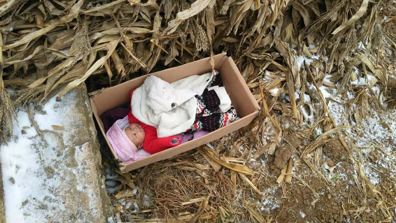 云南昭通雪地中现2个月大弃婴, 已有好心人收养|弃婴|收养|云南_新浪