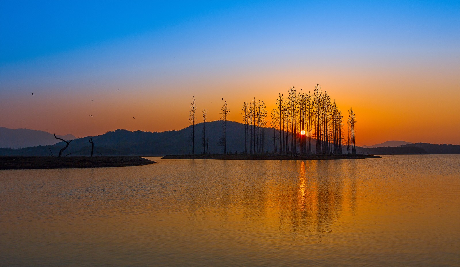 宜兴太华镇,云湖的落日美到窒息
