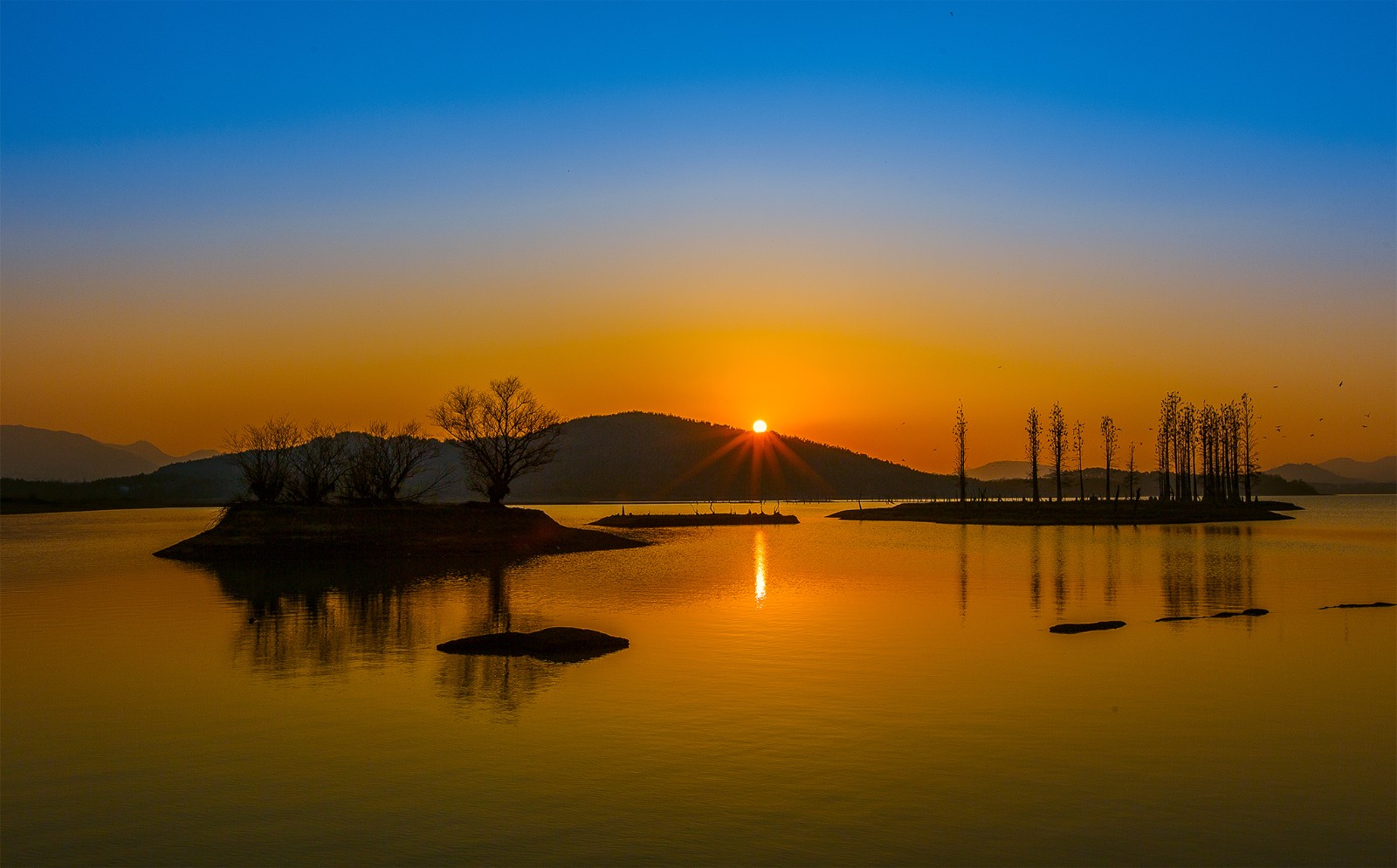 宜兴太华镇,云湖的落日美到窒息