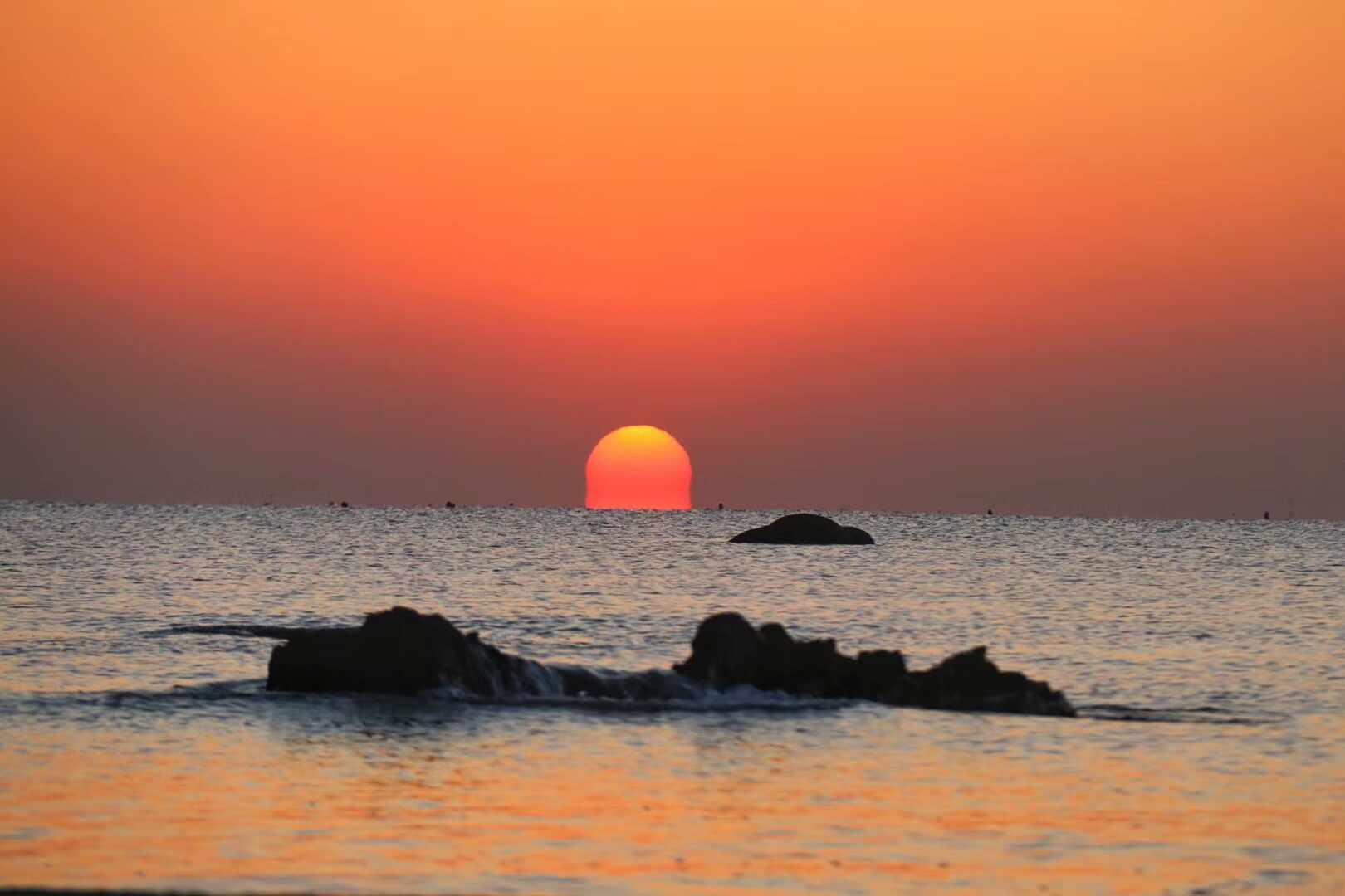 日照太公岛上旭日东升|日照|太公|孙建国_新浪新闻