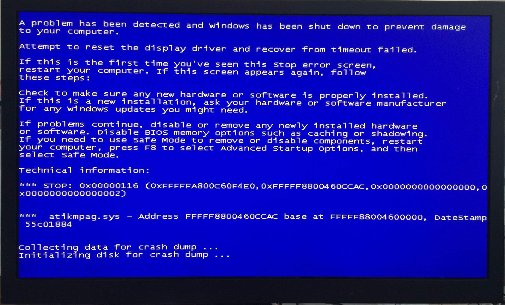 蓝屏的由来:简单而言,蓝屏就是windows系统在运行过程中,出现的崩溃.