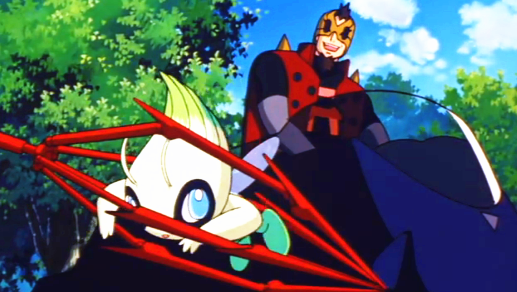 中登场的角色,比夏斯寻找到了40年前曾遇到过雪拉比的神奇宝贝猎人