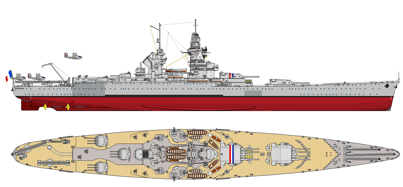 二战战列舰的折纸方法图片