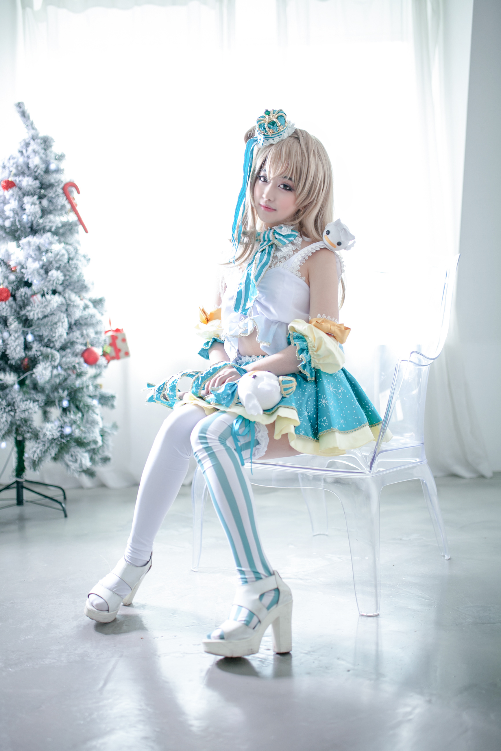 长相可爱的韩国妹子cos的《lovelive》南小鸟!还原度不错哦!