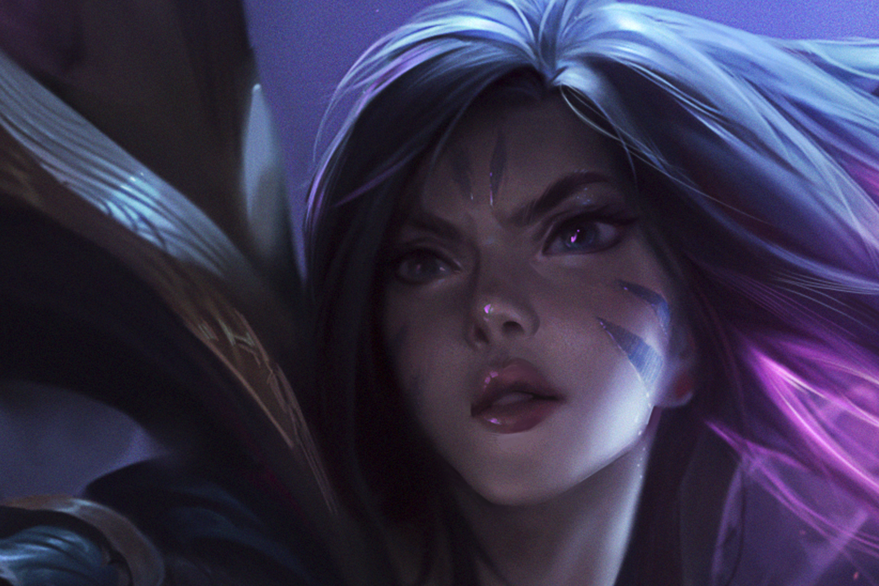 lol插画师分享新英雄凯莎原画创作过程,身材还是相当不错!