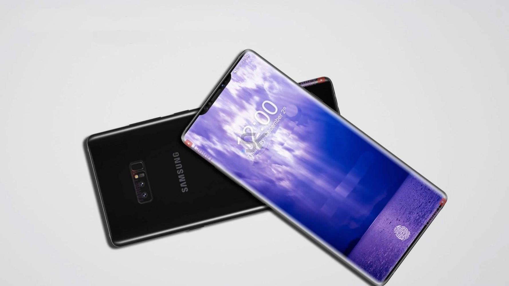 三星note9概念图亮相: 屏下指纹 刘海卖1万贵吗?