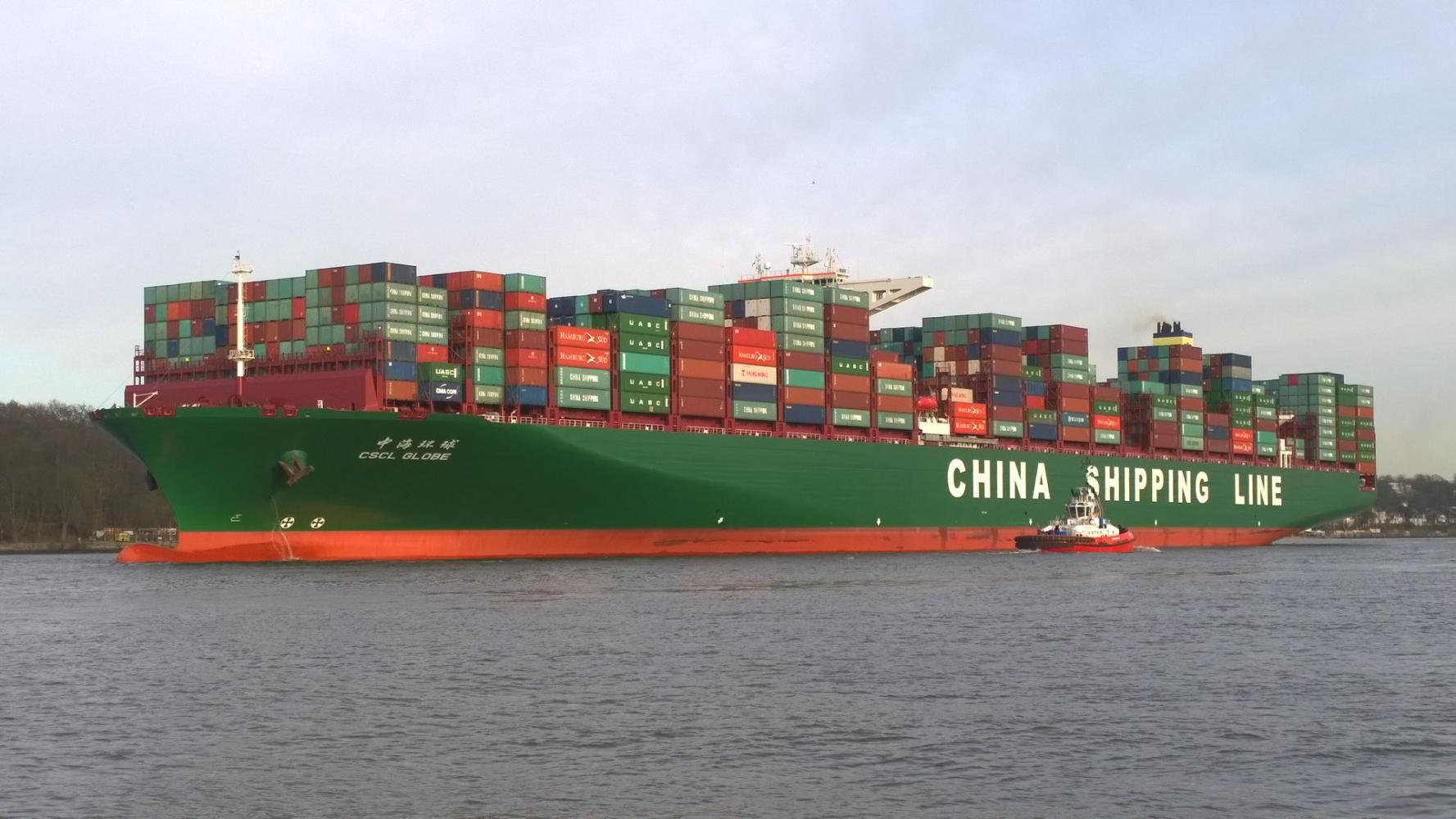 比三航母还大,外国人:它占了整个一条河|航母|集装箱|金牛座_新浪新闻