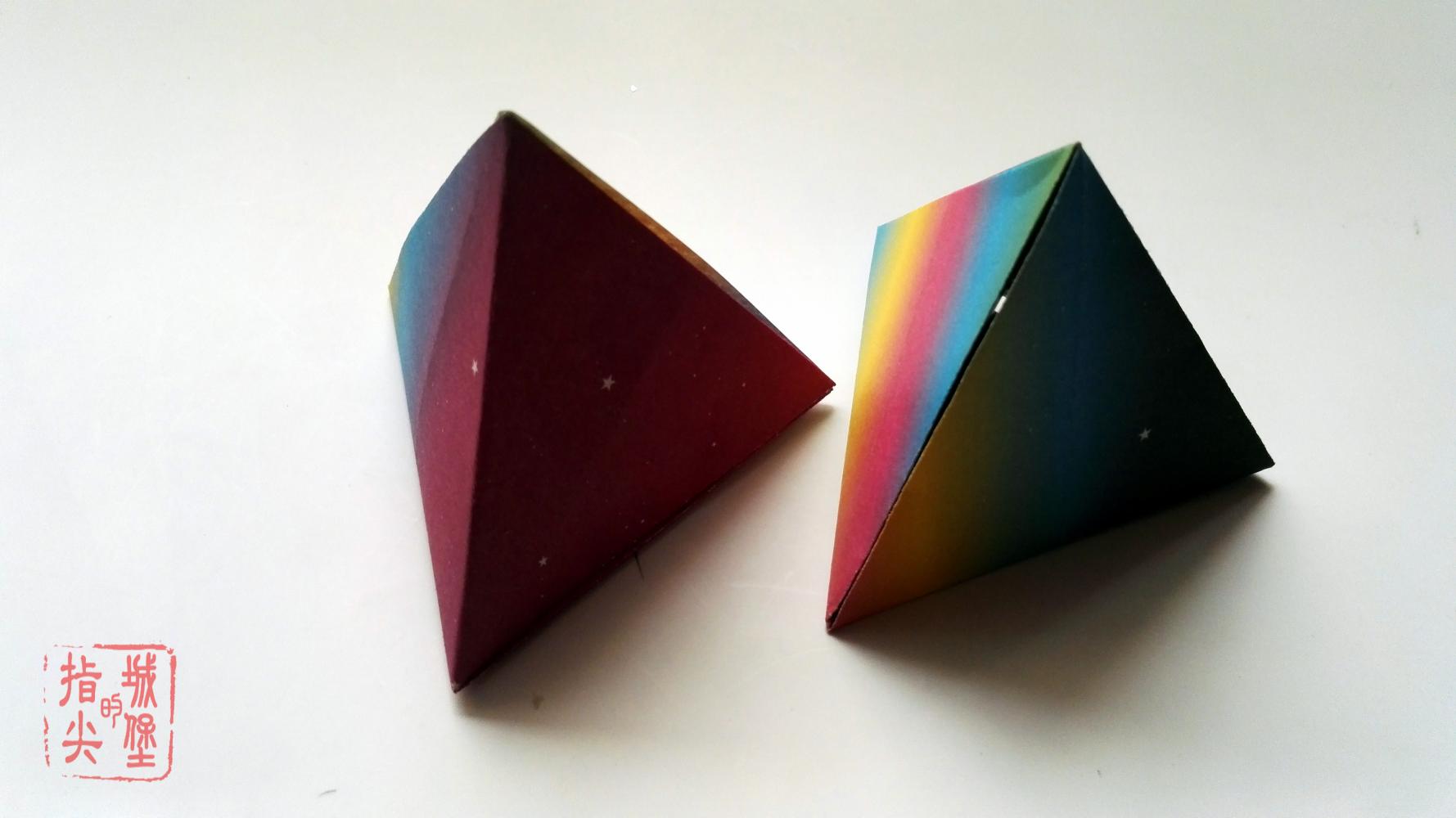 一张正方形的纸可以折出正四面体, 数学老师才知道的秘密