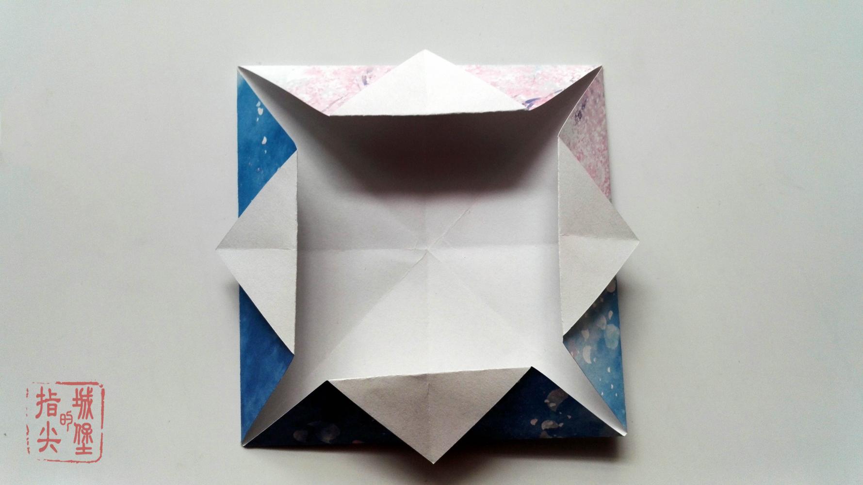 一张纸折出风车信封简单又大方的折纸图解教程