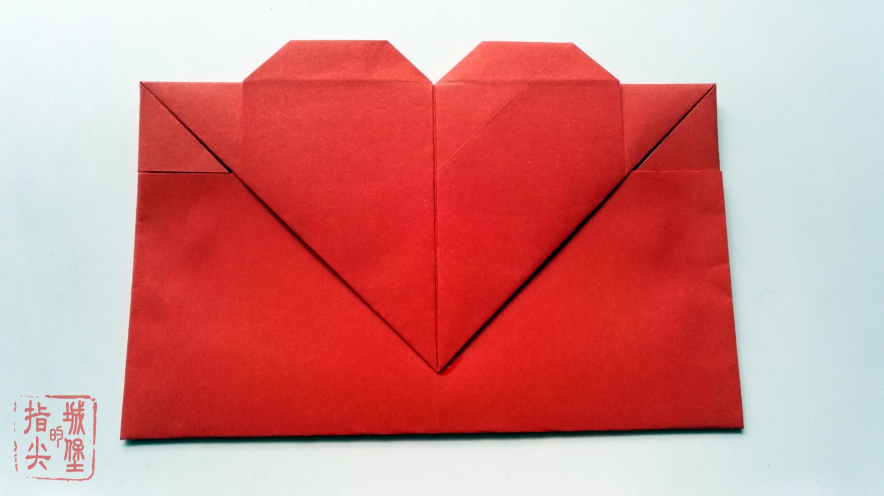 爱心信封折纸图解教程真正用心的人做出来才更有爱