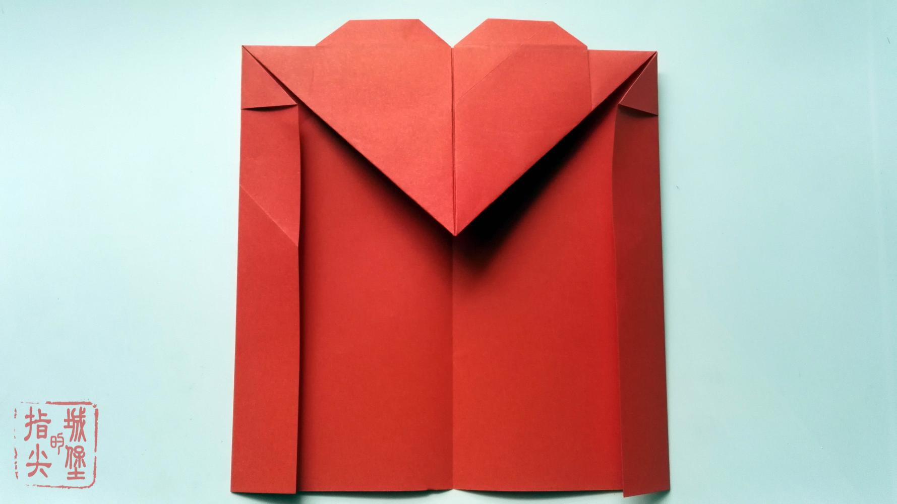 爱心信封折纸图解教程真正用心的人做出来才更有爱