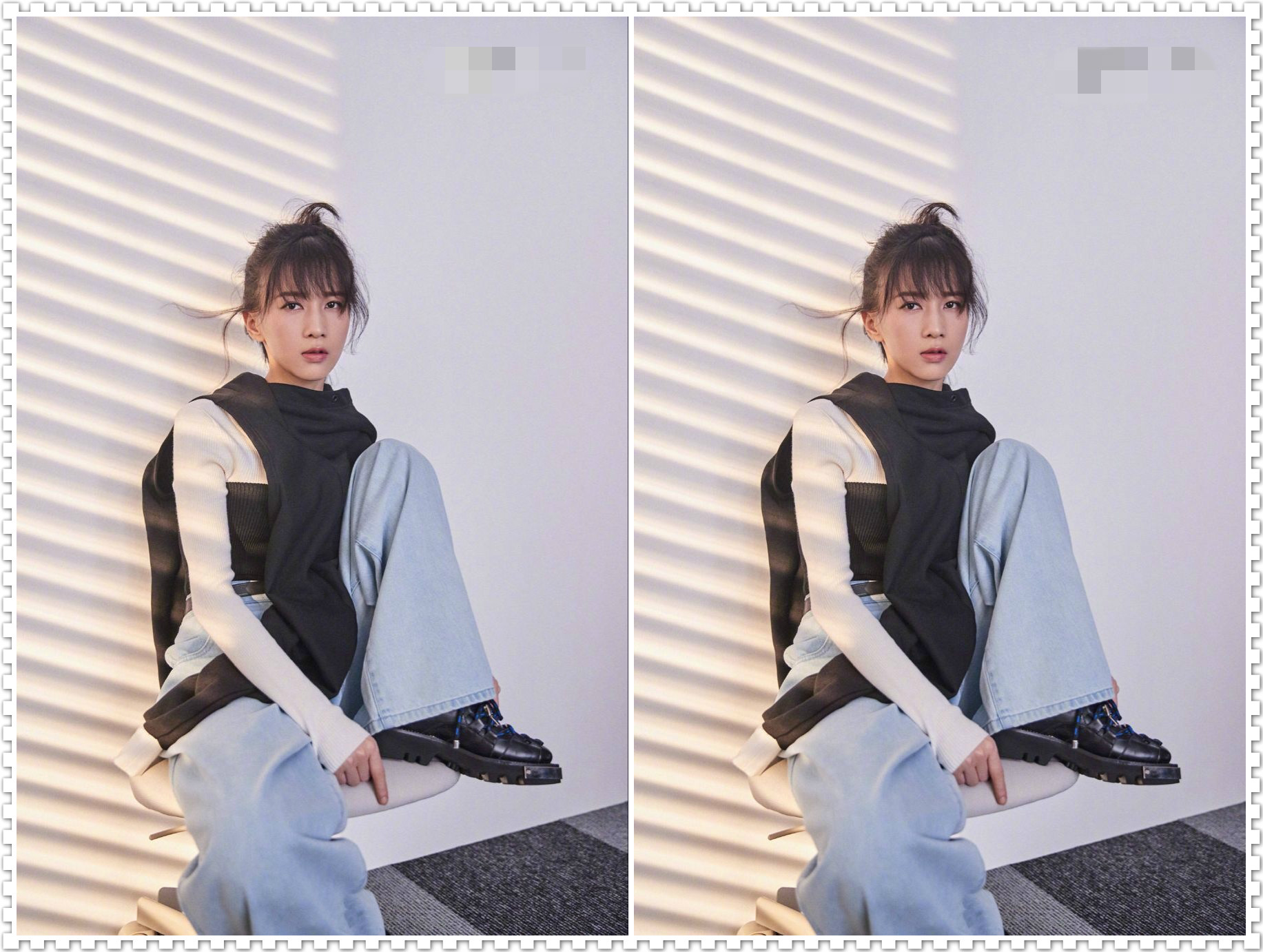 papi酱真会搭,两条裙子一起穿居然不丑?网友:这叫个性