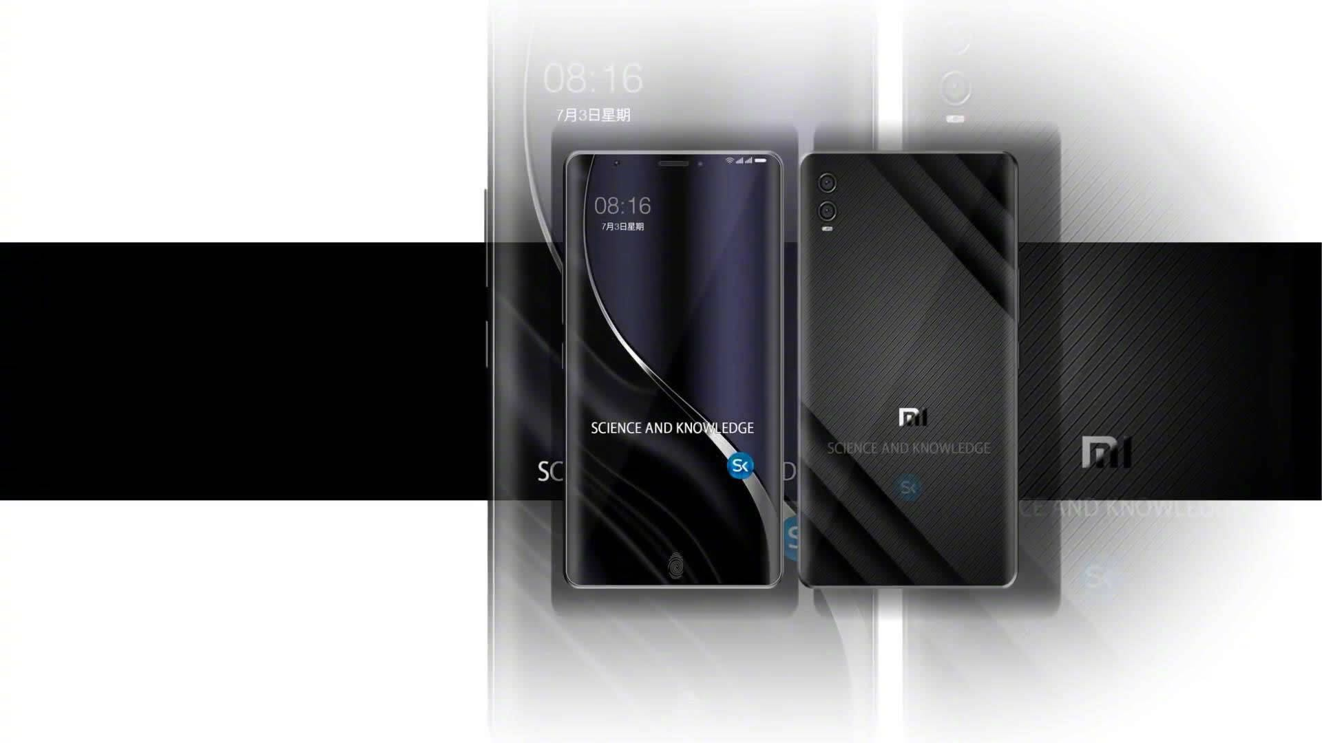 小米7plus概念图:屏占比超高屏下指纹颜值爆表