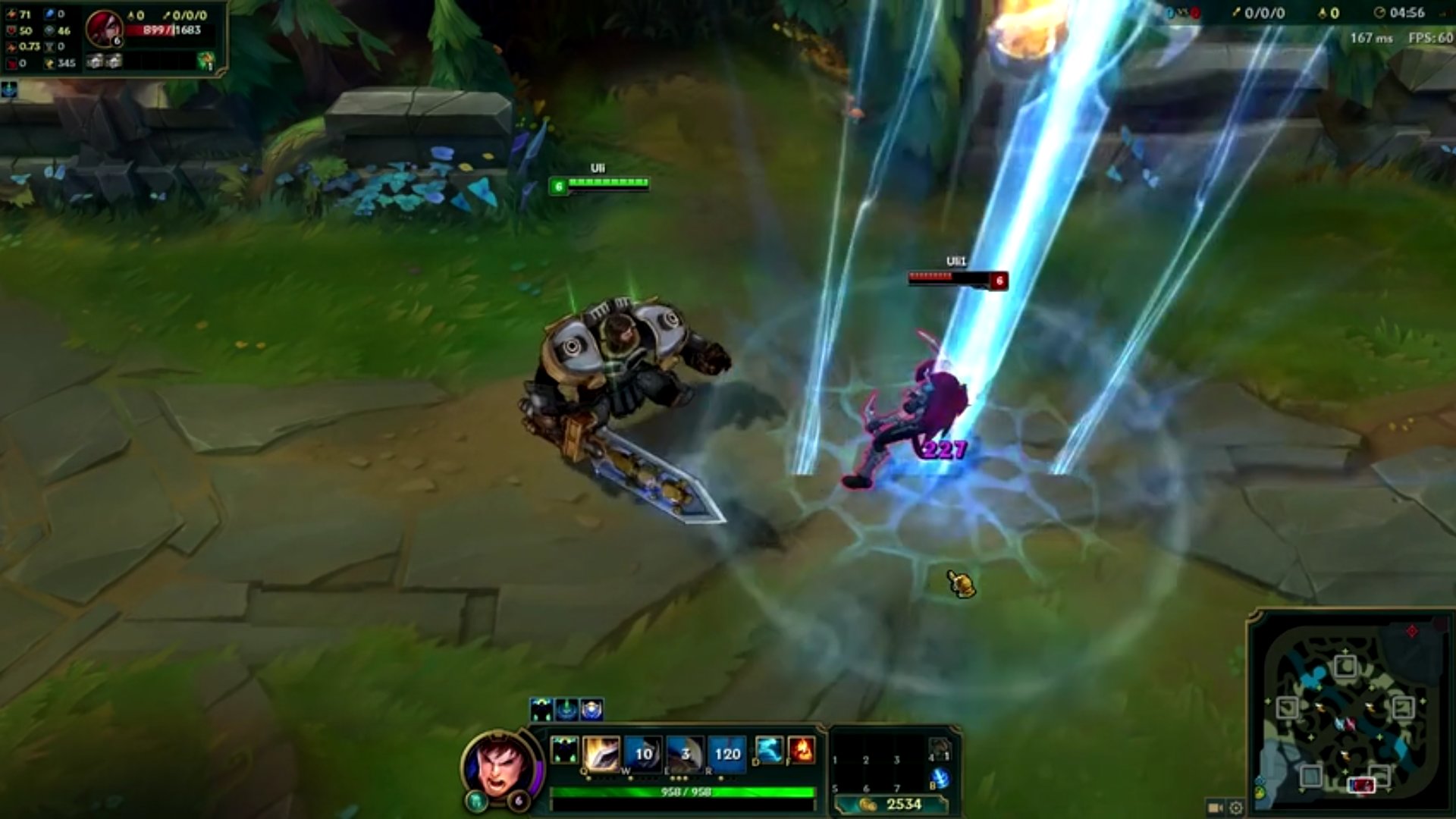 lol盖伦最帅的一个皮肤 帅的被雷劈的那种