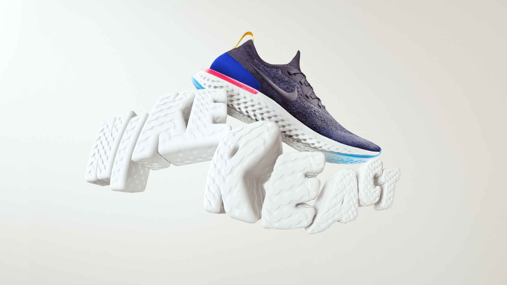 全新nike epic react flyknit泡棉编织跑步鞋