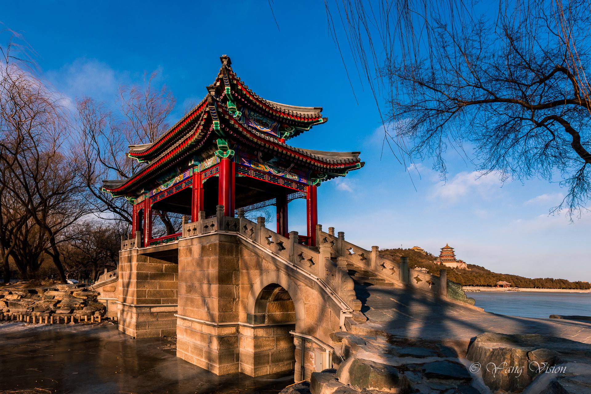 冬日颐和园西堤