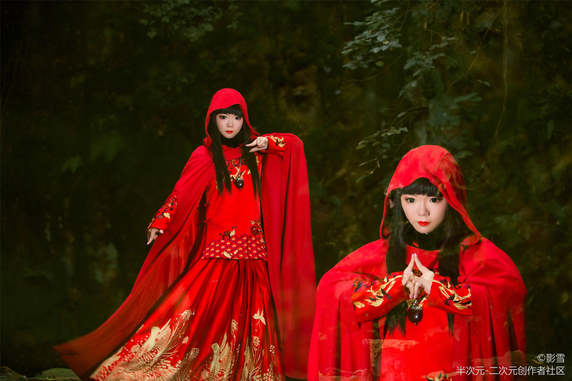 无心法师岳绮罗cosplay 帅气的红衣小姐姐 气质绝佳!