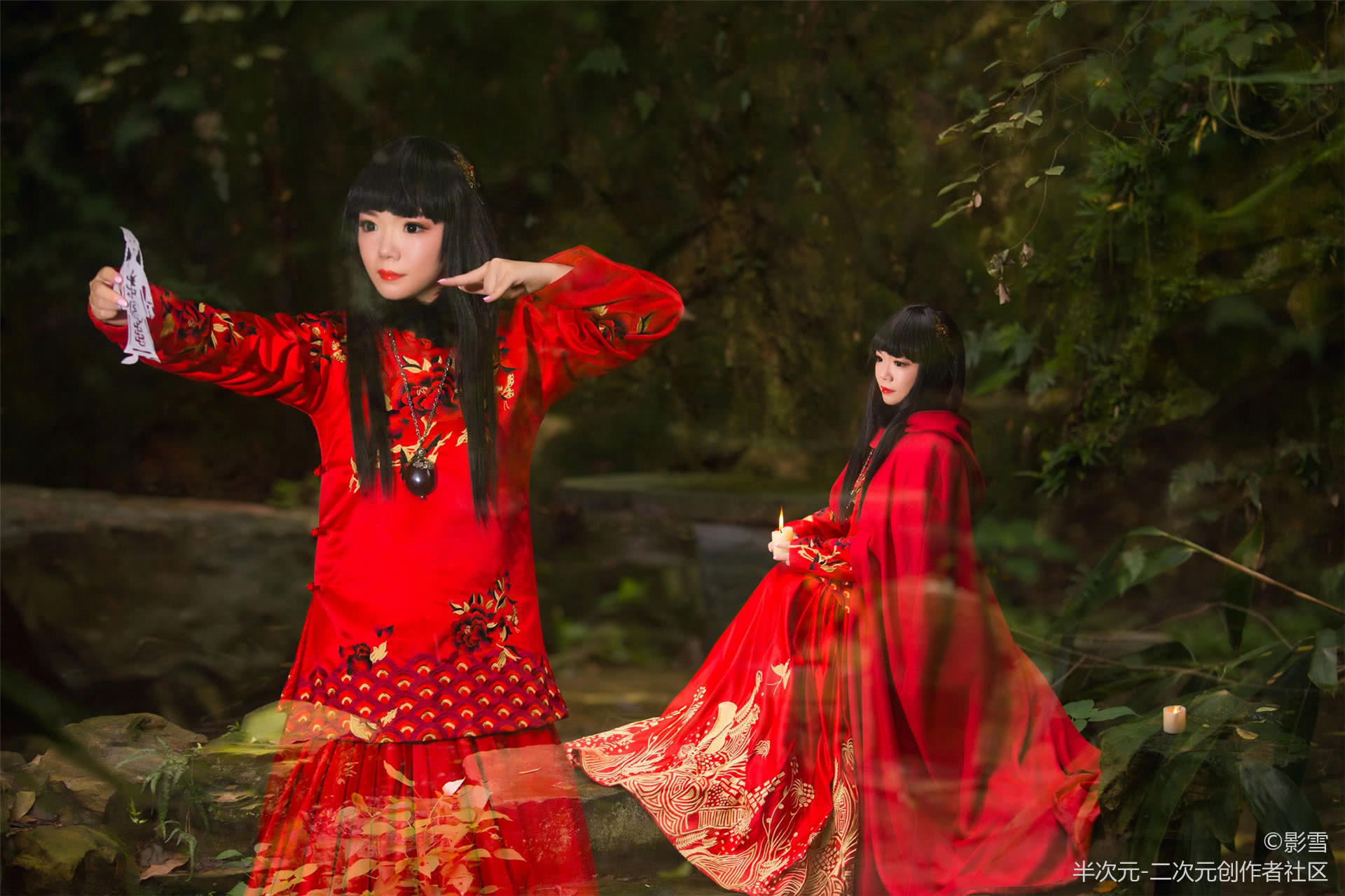 无心法师岳绮罗cosplay 帅气的红衣小姐姐 气质绝佳!