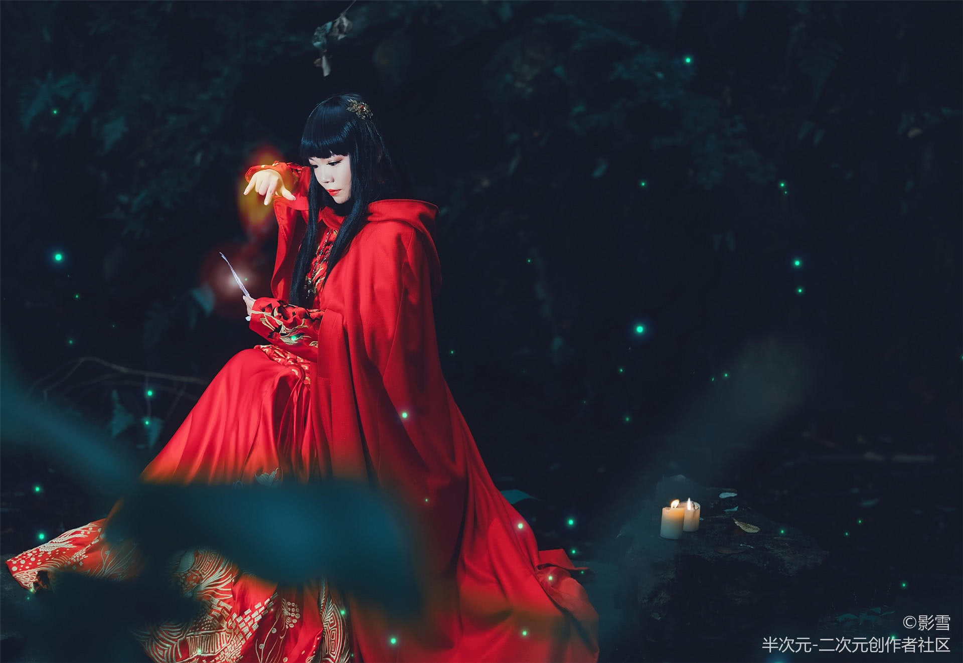 无心法师岳绮罗cosplay 帅气的红衣小姐姐 气质绝佳!