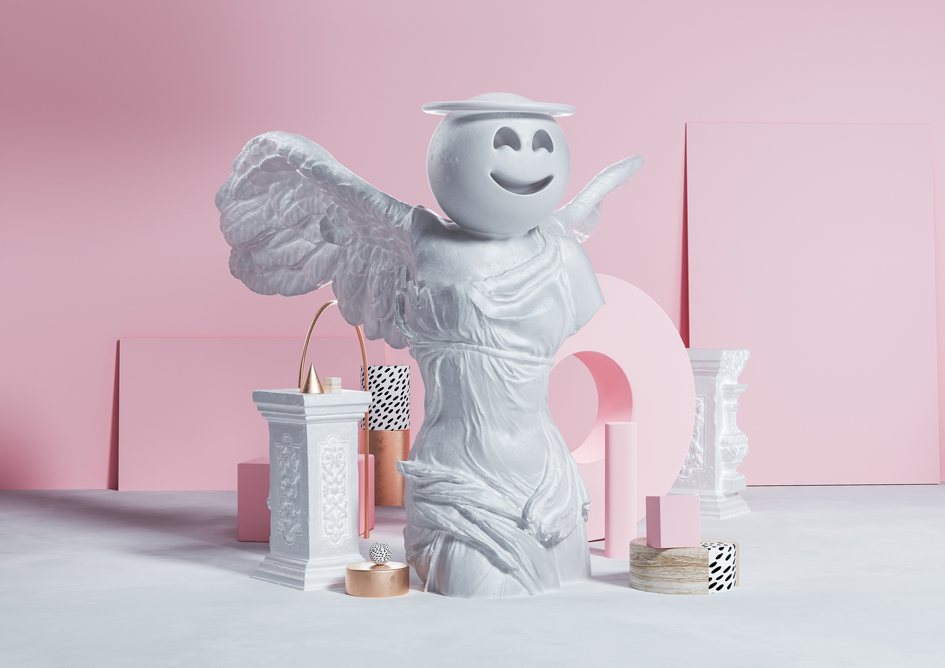 有趣的经典emojis表情雕塑 | 英国平面设计师 ben fearnley