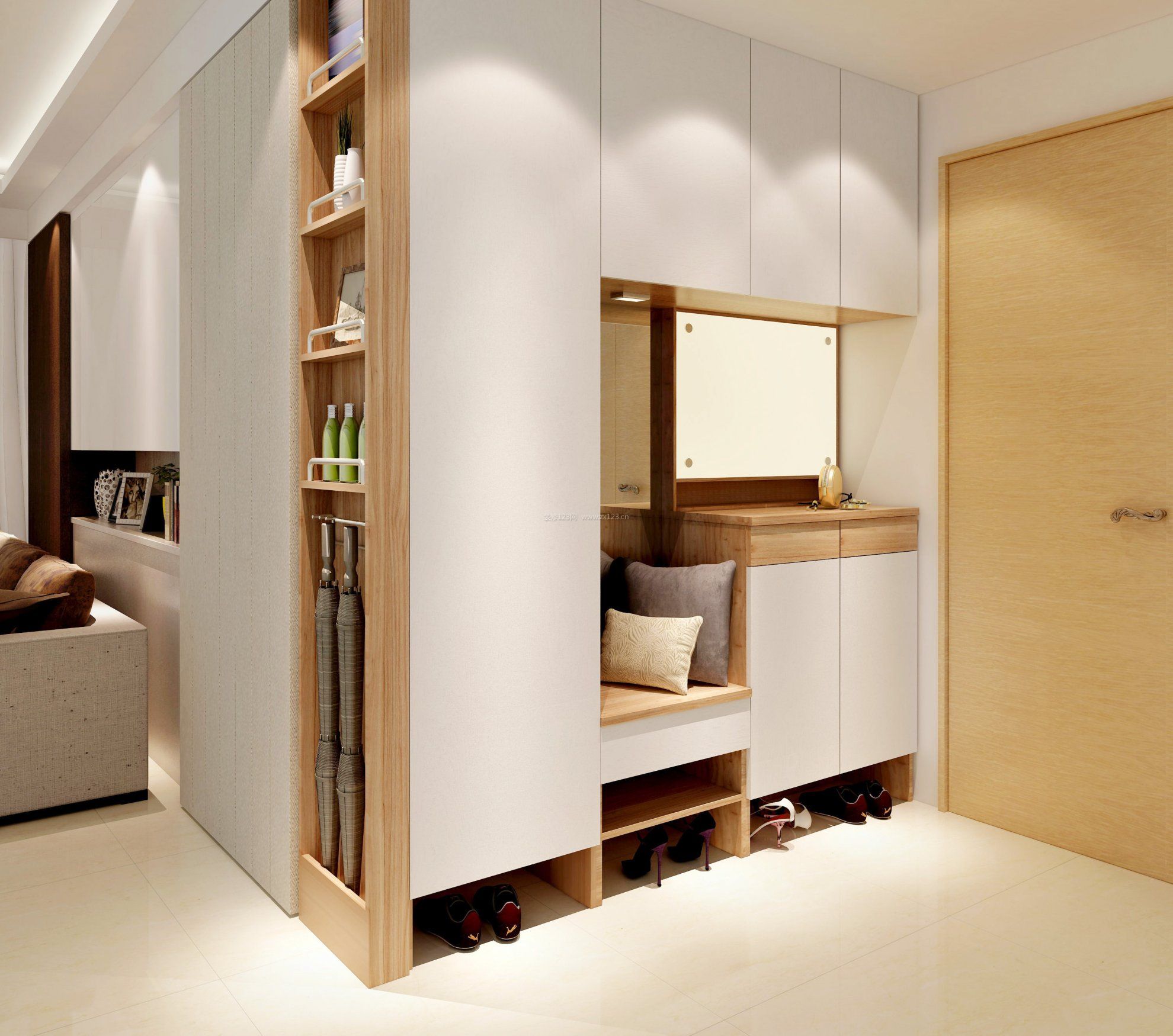 玄关鞋柜就要这么装,让你家倍有面
