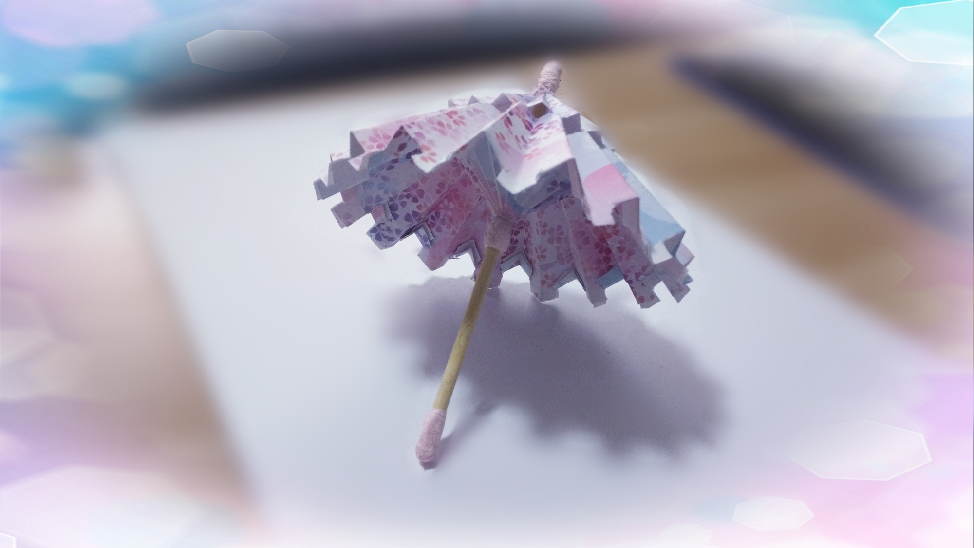 一起来折把油纸伞吧做法简单又漂亮手工折纸教程