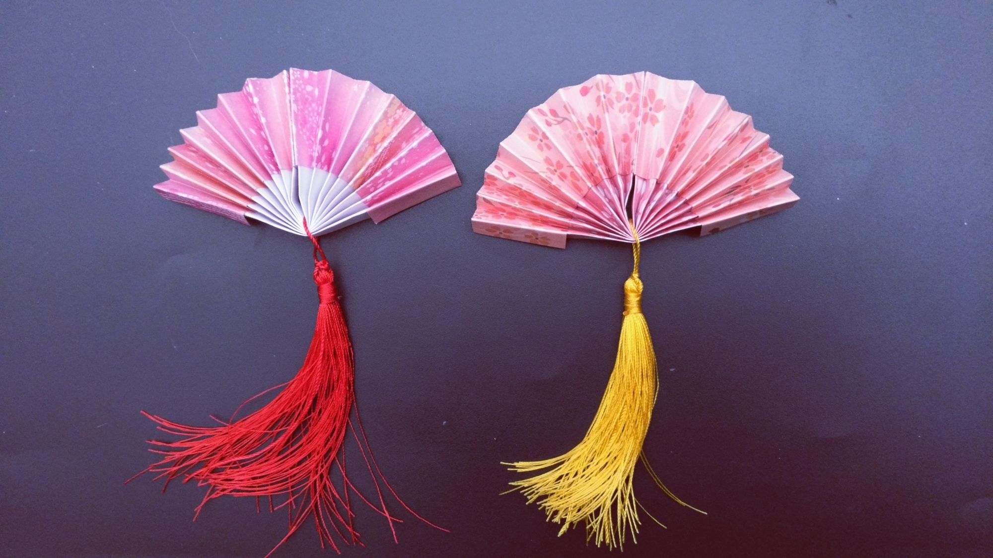 漂亮的古风小扇子折纸做法很简单女生都喜欢抢着要学