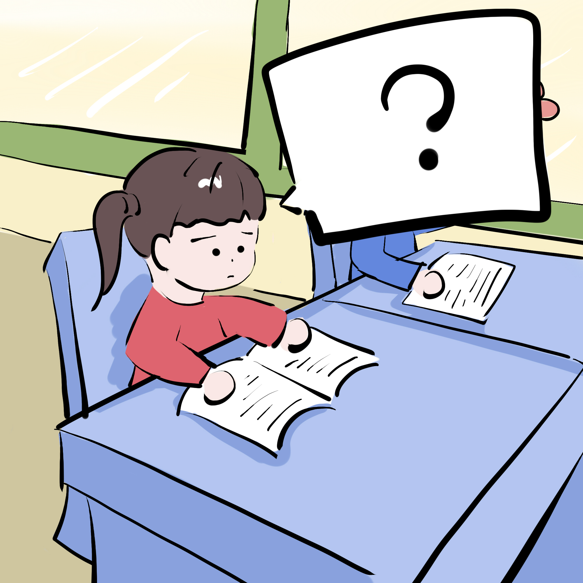 一般学渣不爱学习,对书包还有文具都是乱丢乱放,回到家直接把书包一扔