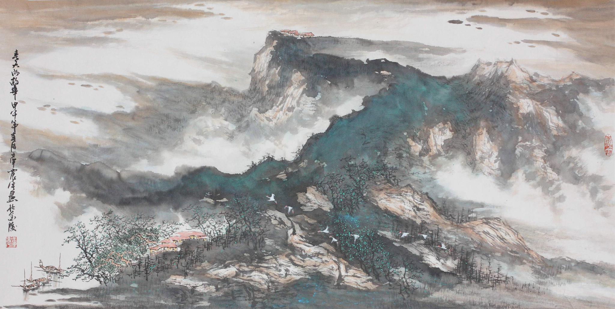 沉雄恰在空灵间——读章震宇山水画兼谈"二章"风格