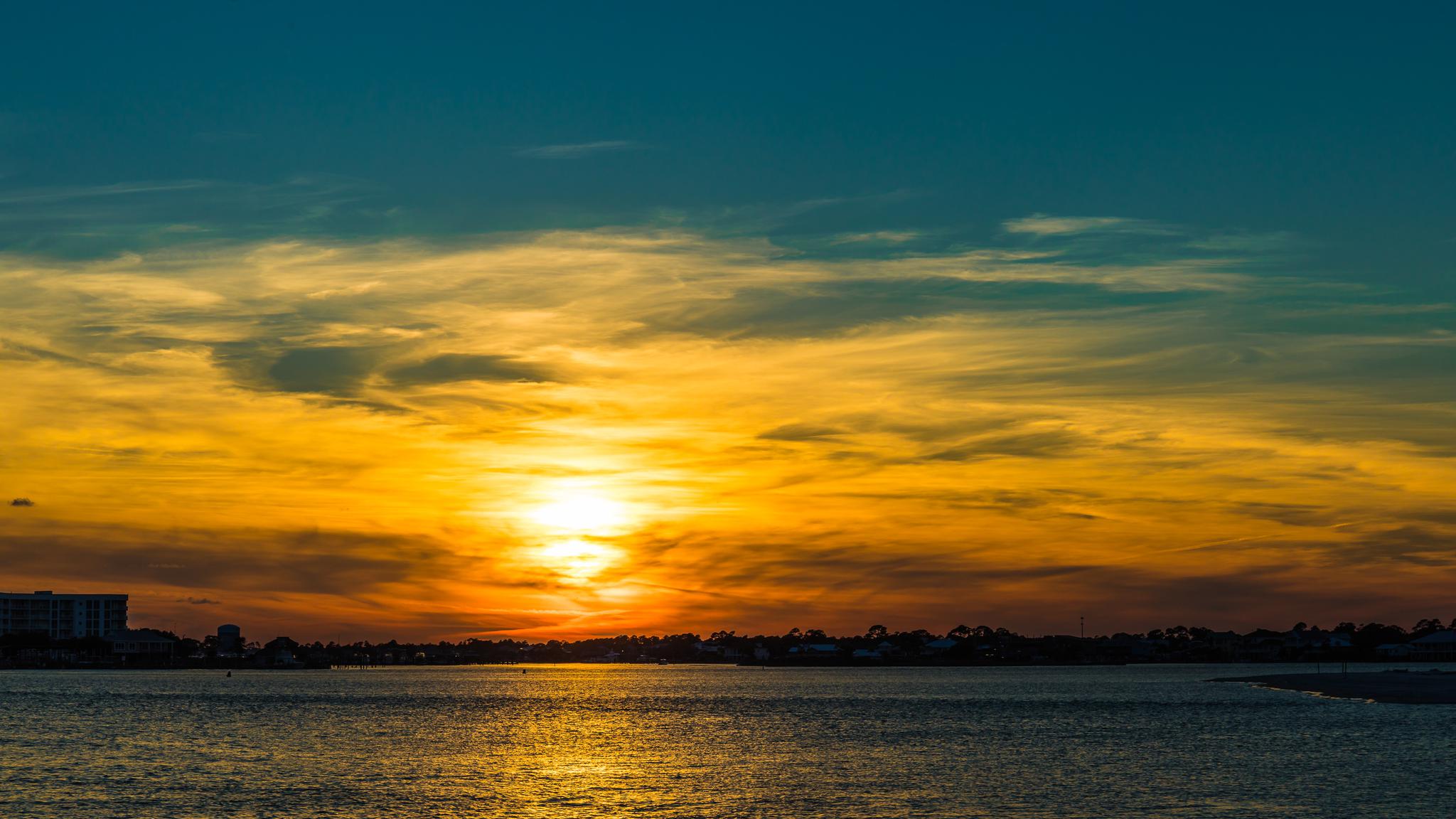 在美国前十的海滩,我见到了此生遇见过的第三美的夕阳