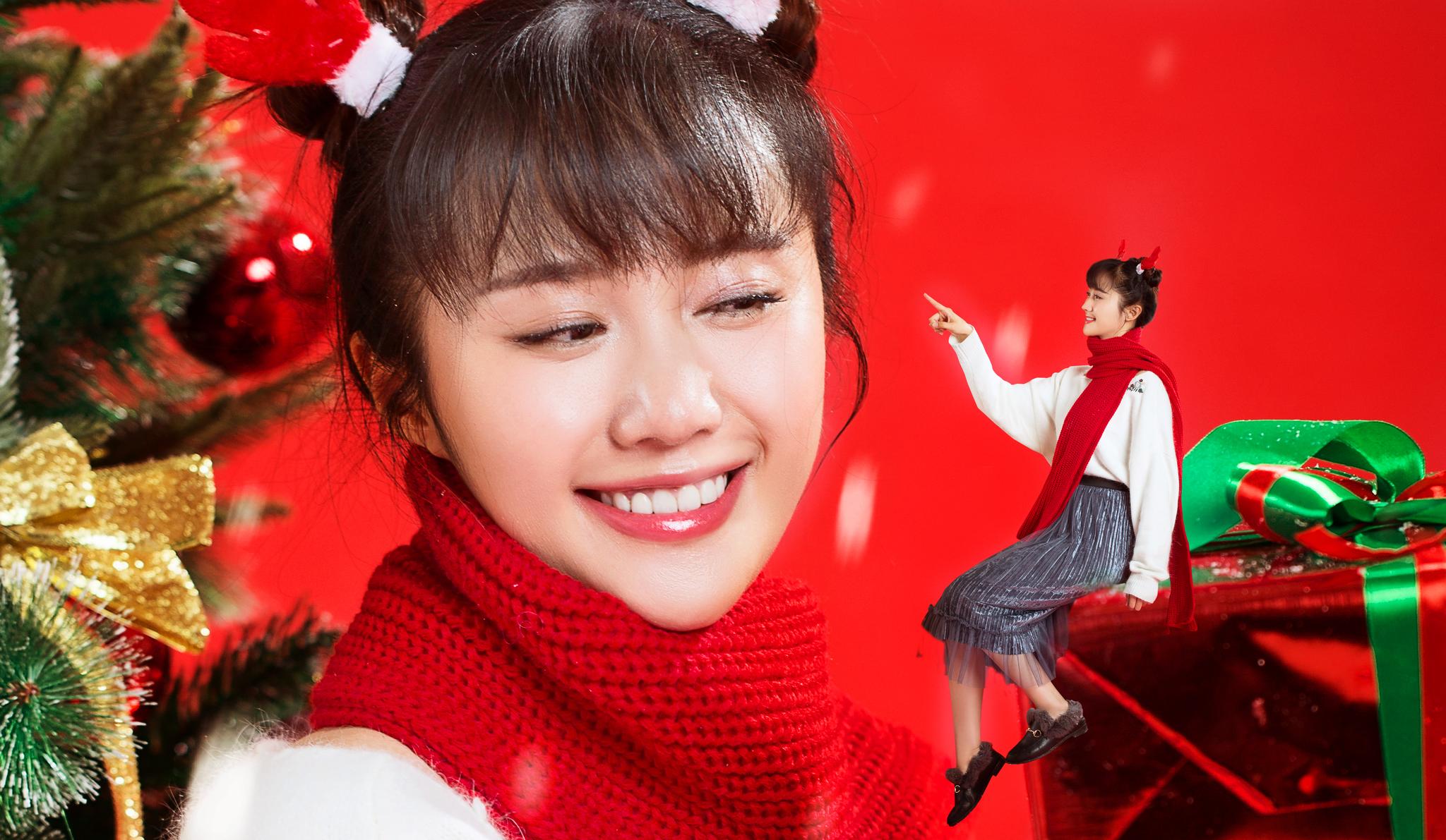 韩与诺圣诞写真曝光 俏皮鬼马惹人爱