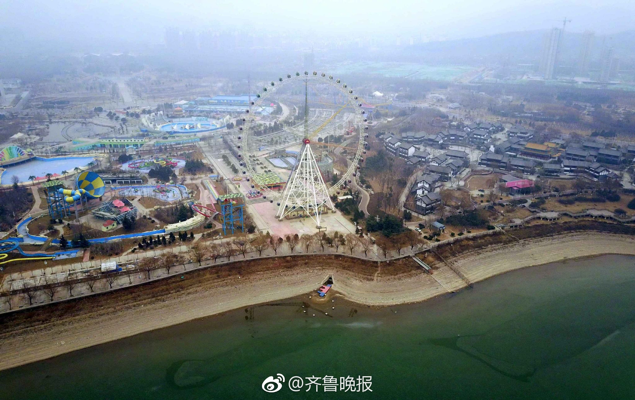 济南园博园俩月后将开放,航拍其超大园容