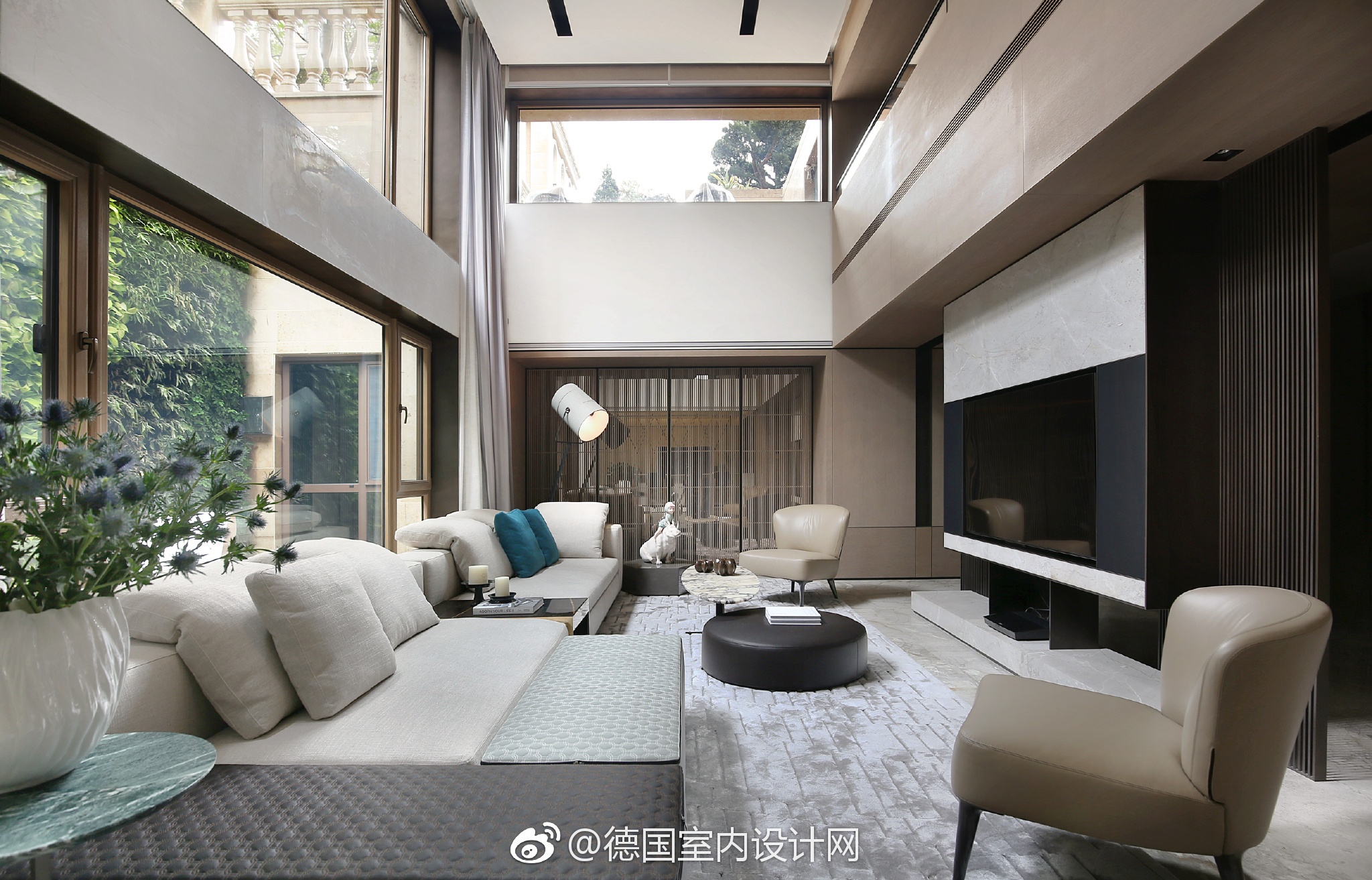 亚邑设计丨温岭豪庭苑私宅。原建筑地下两层采光不佳