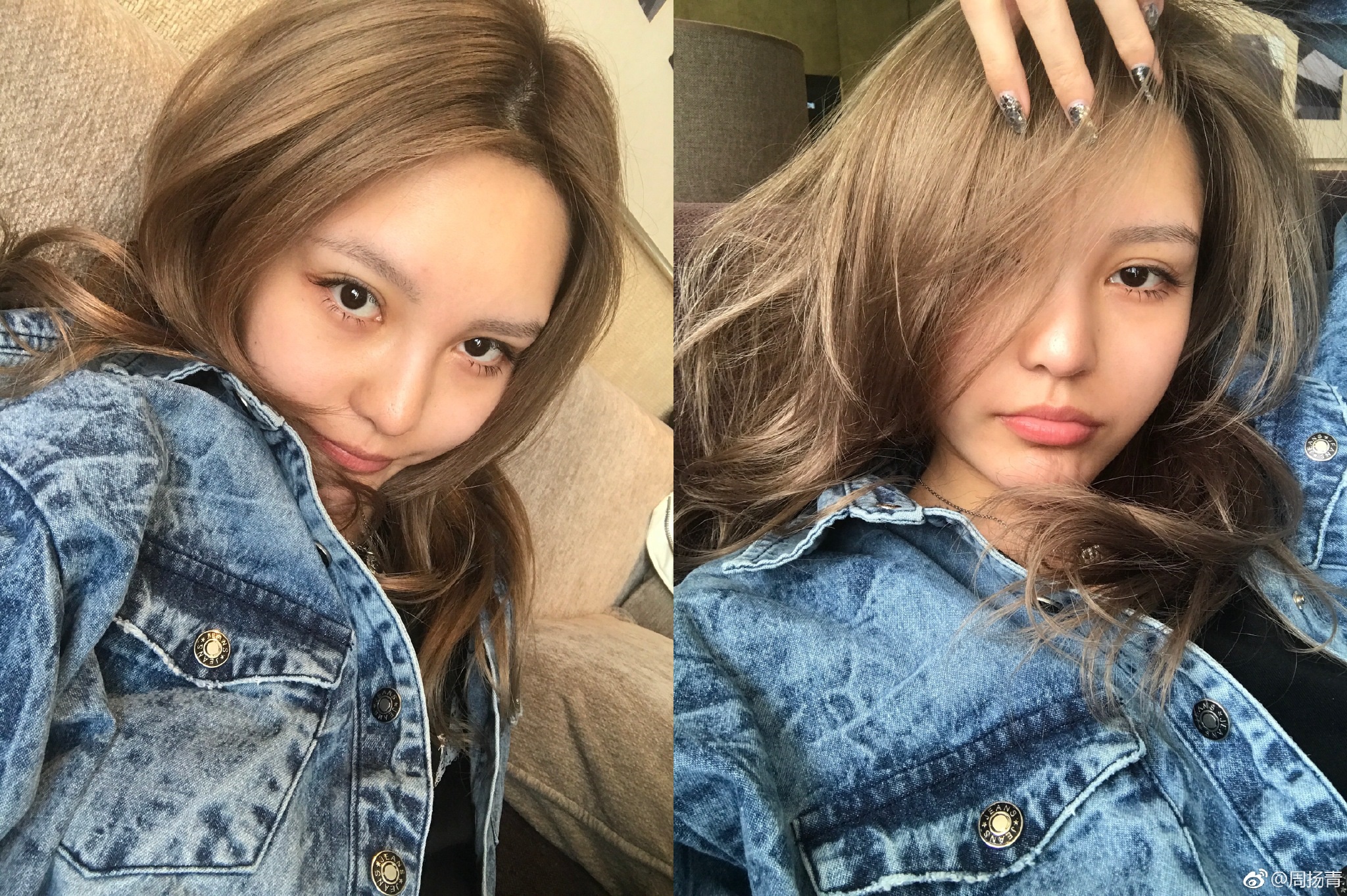 周扬青晒素颜照,没有化妆原来这么清纯,网友:罗志祥赚了!