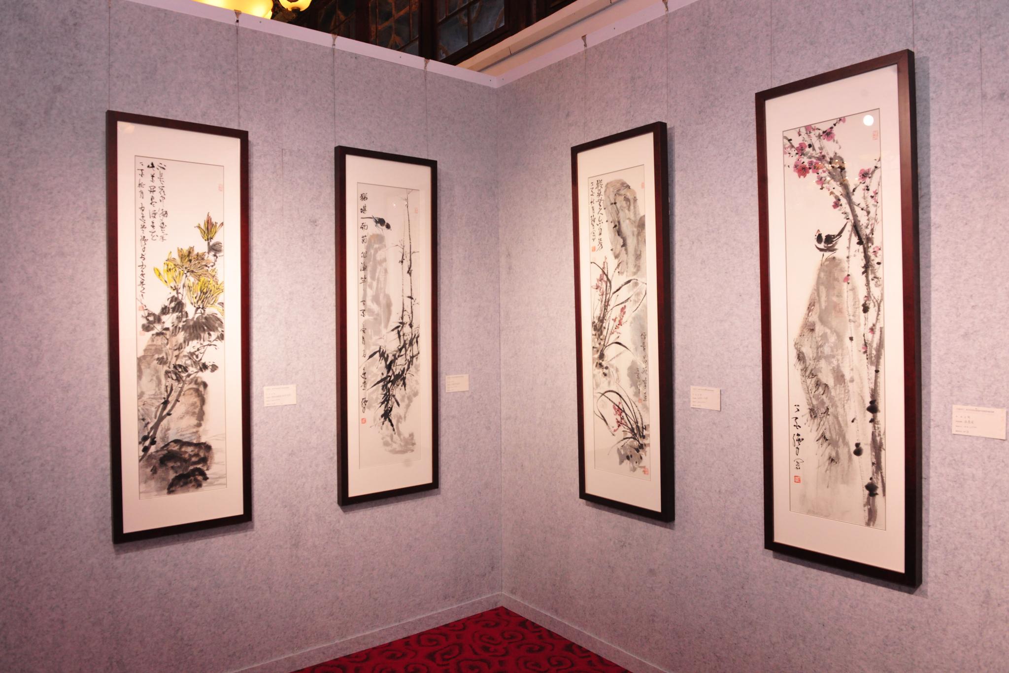 南京市政协画廊揭幕,举行"大美时代"中国画迎春展