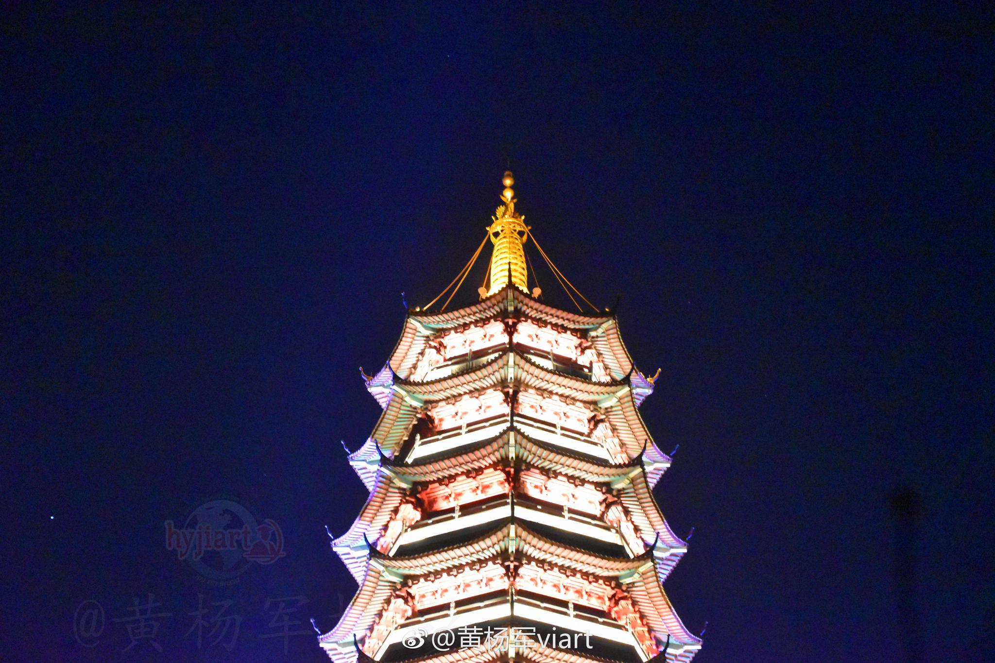 翠浪塔之夜|赣州|江西|资讯_新浪新闻