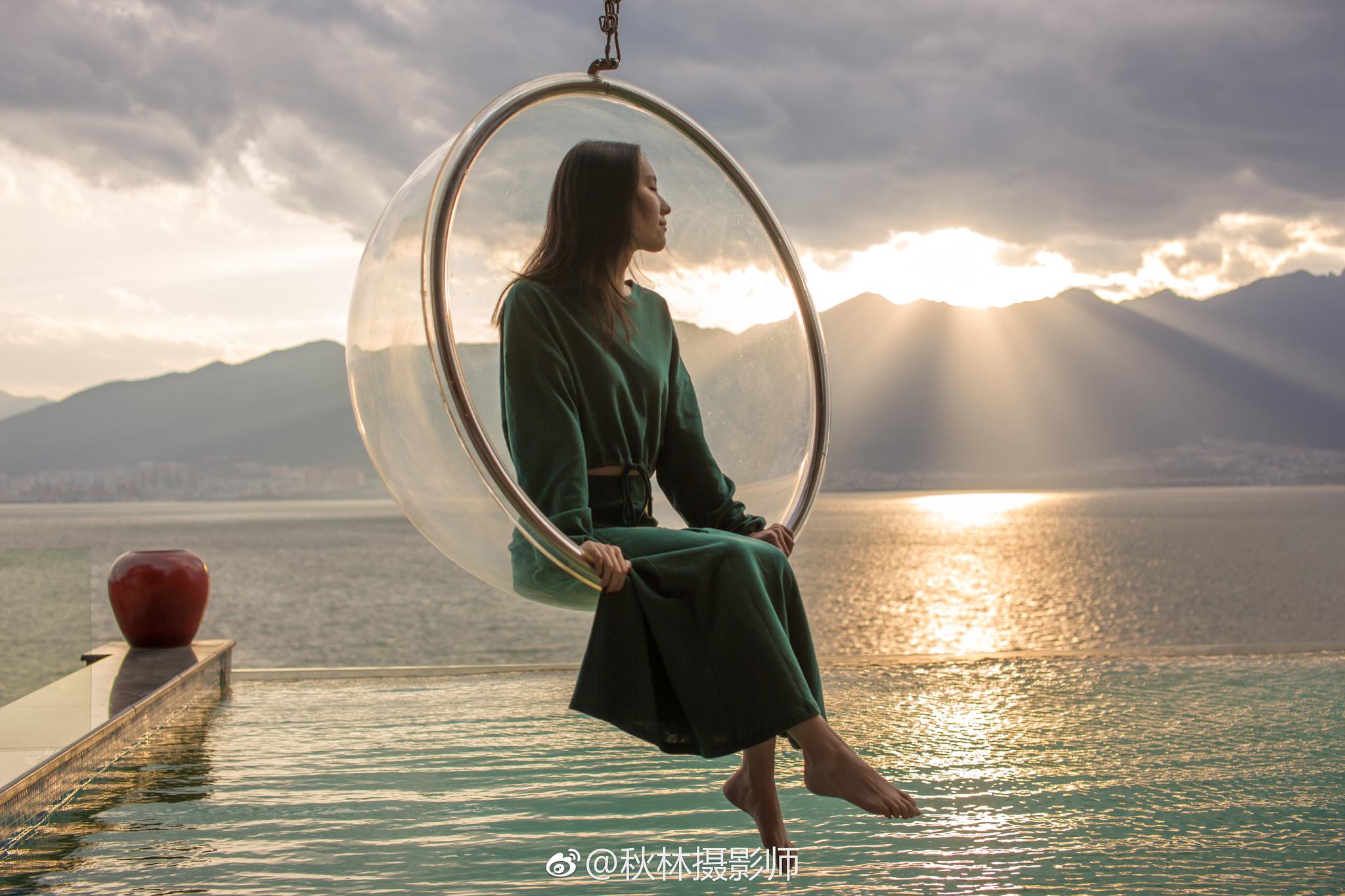 大理洱海亲子照闺蜜