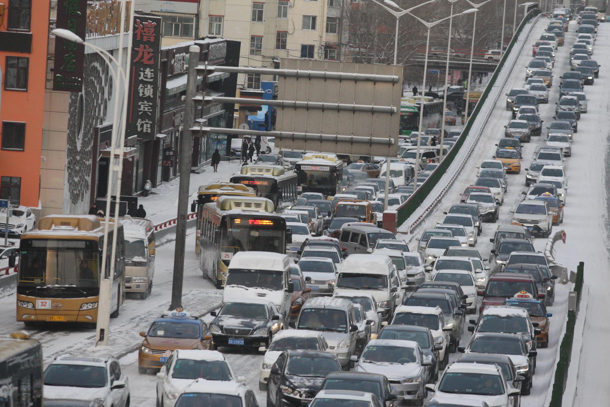 没有最堵,只有更堵,冰城堵车哪"街"强?|冰城|中山路|哈尔滨_新浪新闻