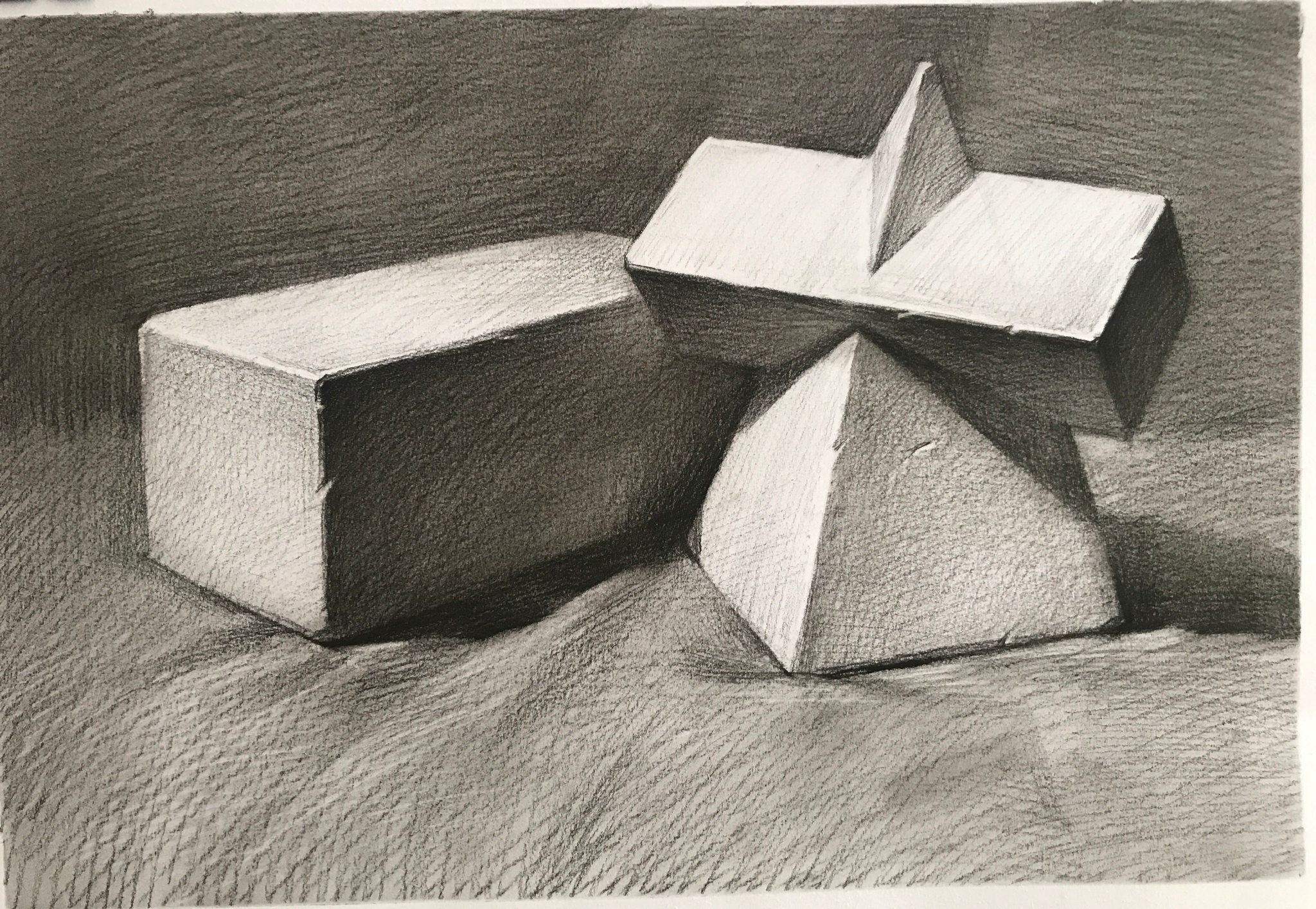 第一六三集 李汉清老师实用素描基础:几何体组合2