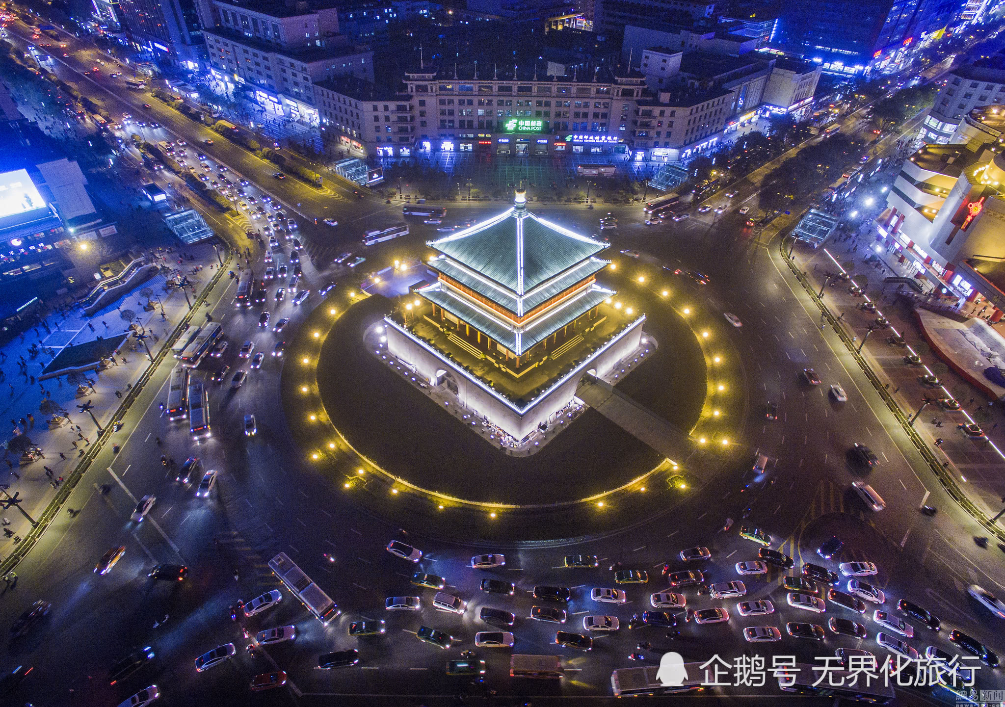 西安最著名的古建筑 悬挂着5吨重的景云钟