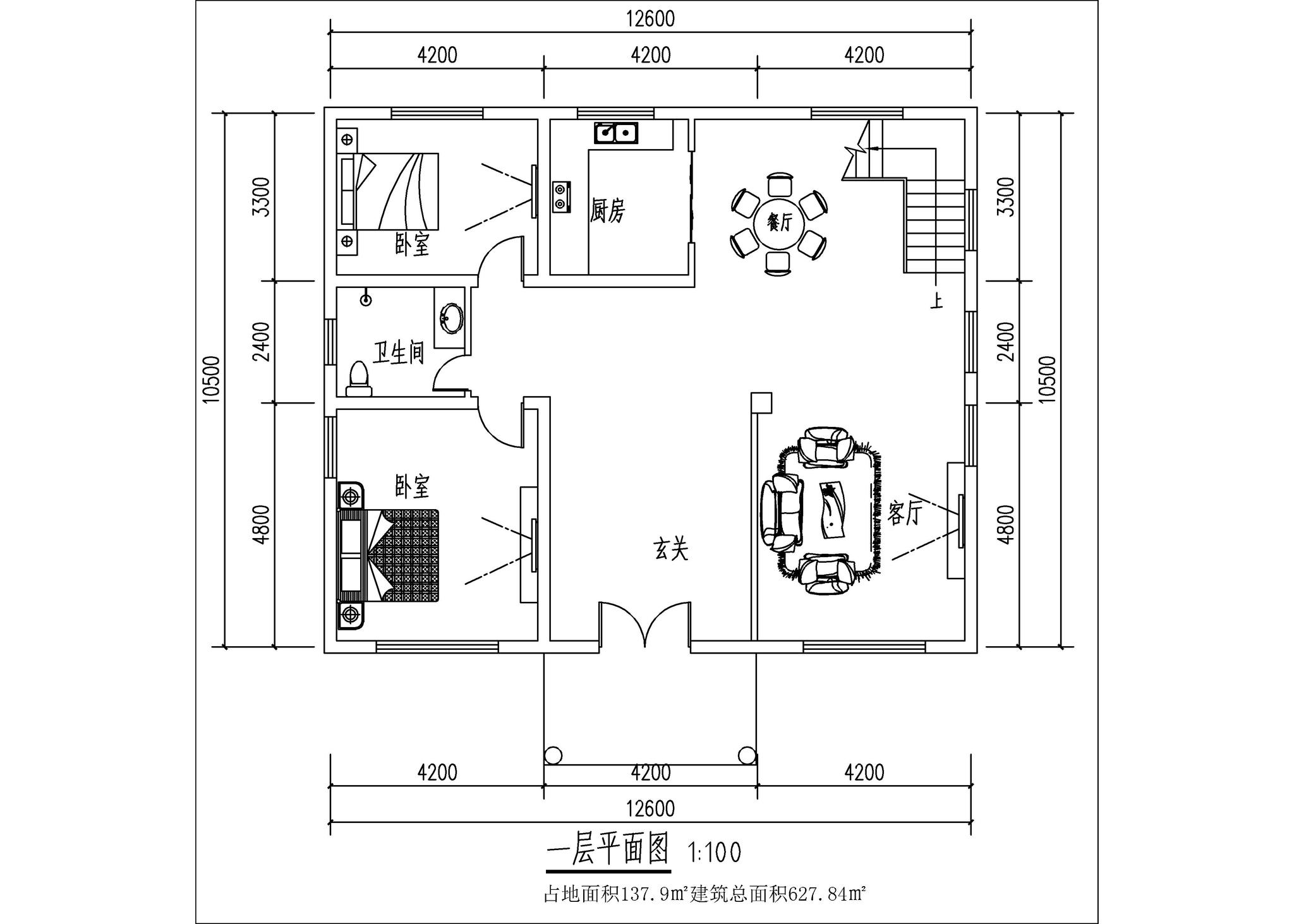 占地真的很小,周围房子都建的比自家早,只好做桩基础,因此也多花了钱