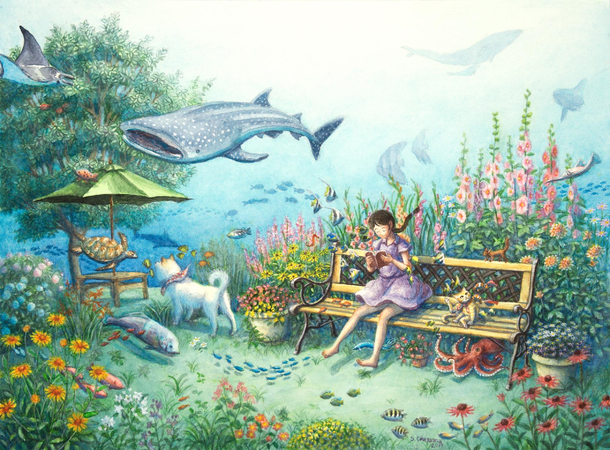 美好童话的小小世界的女孩