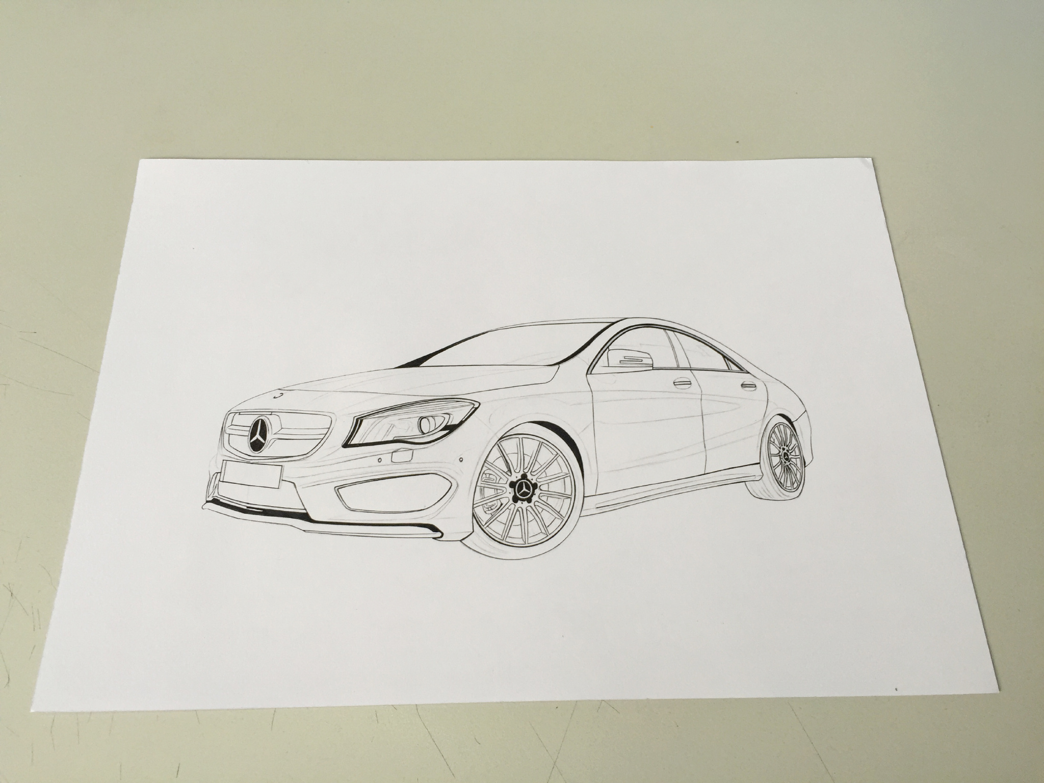 手绘奔驰cla · 叛逆小子