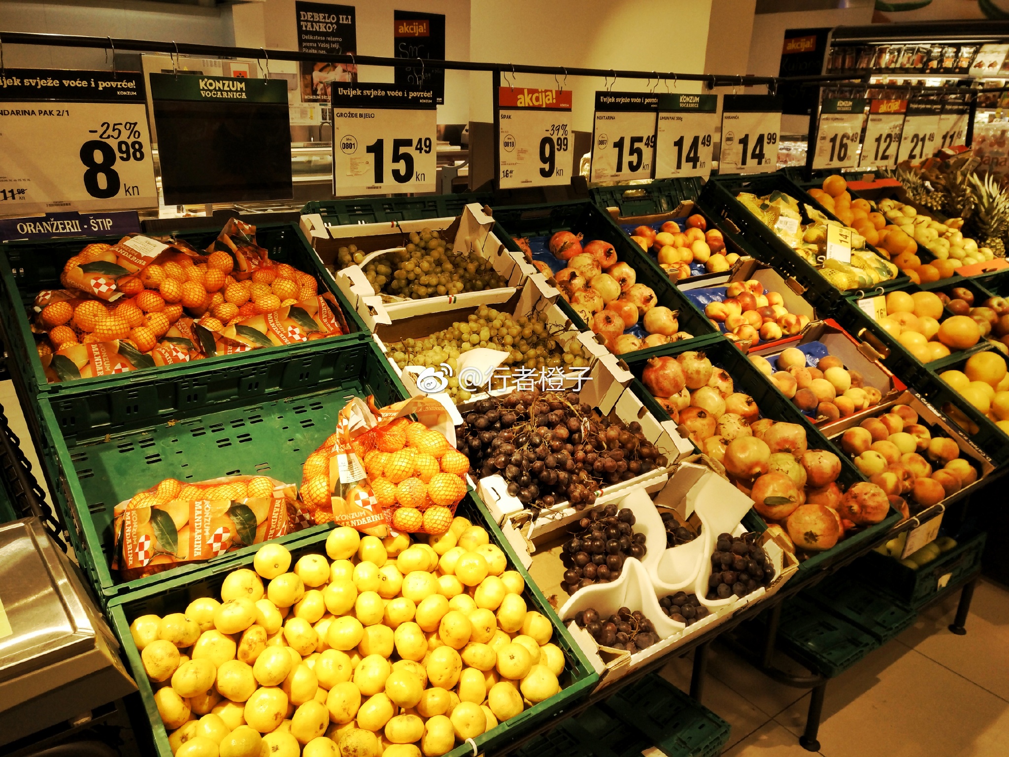 克罗地亚超市,看看当地物价,还可以吧?个别商品比国内便宜