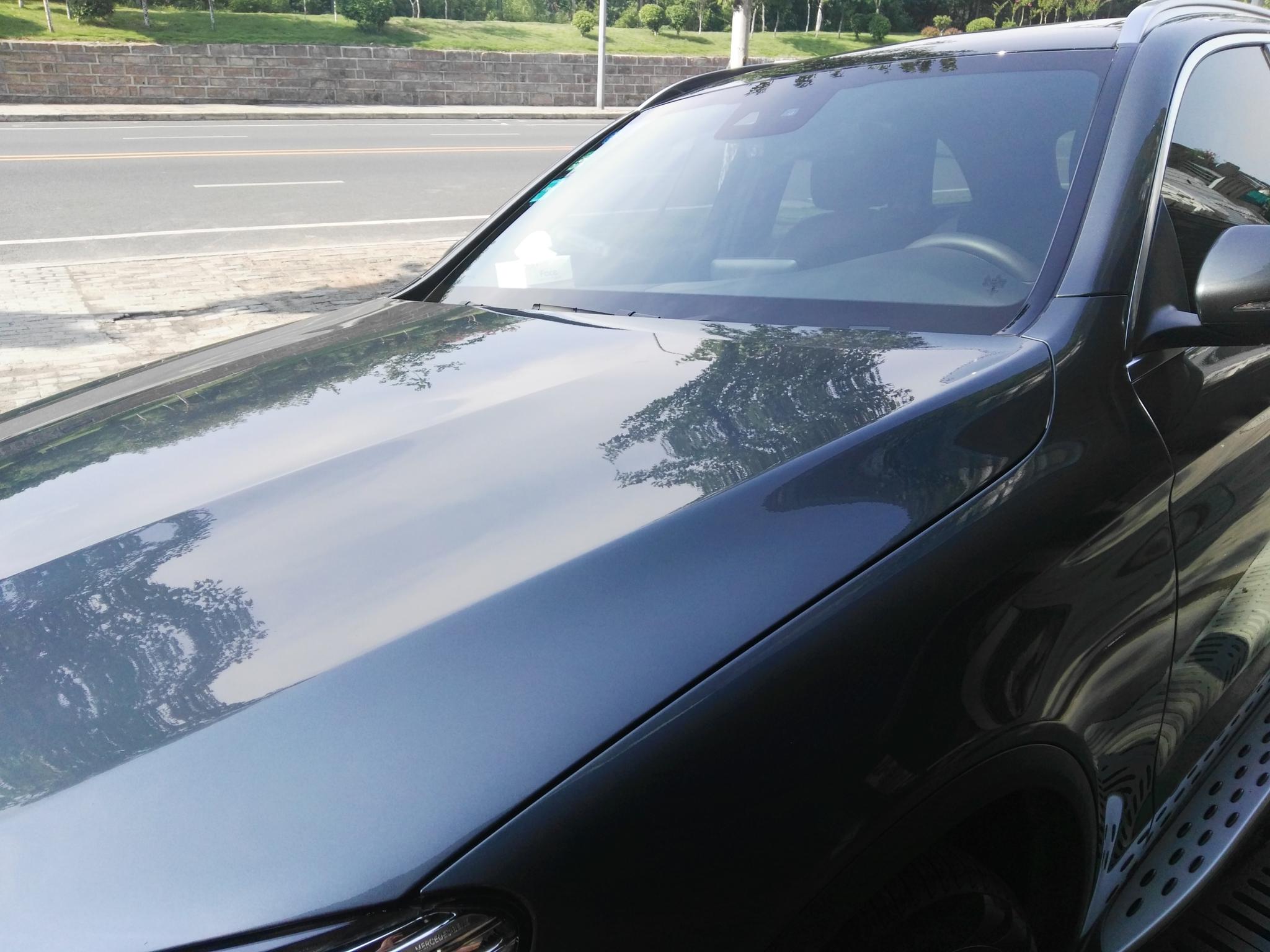 奔驰glc300月光石灰阿米卡白金镀膜施工-新浪汽车