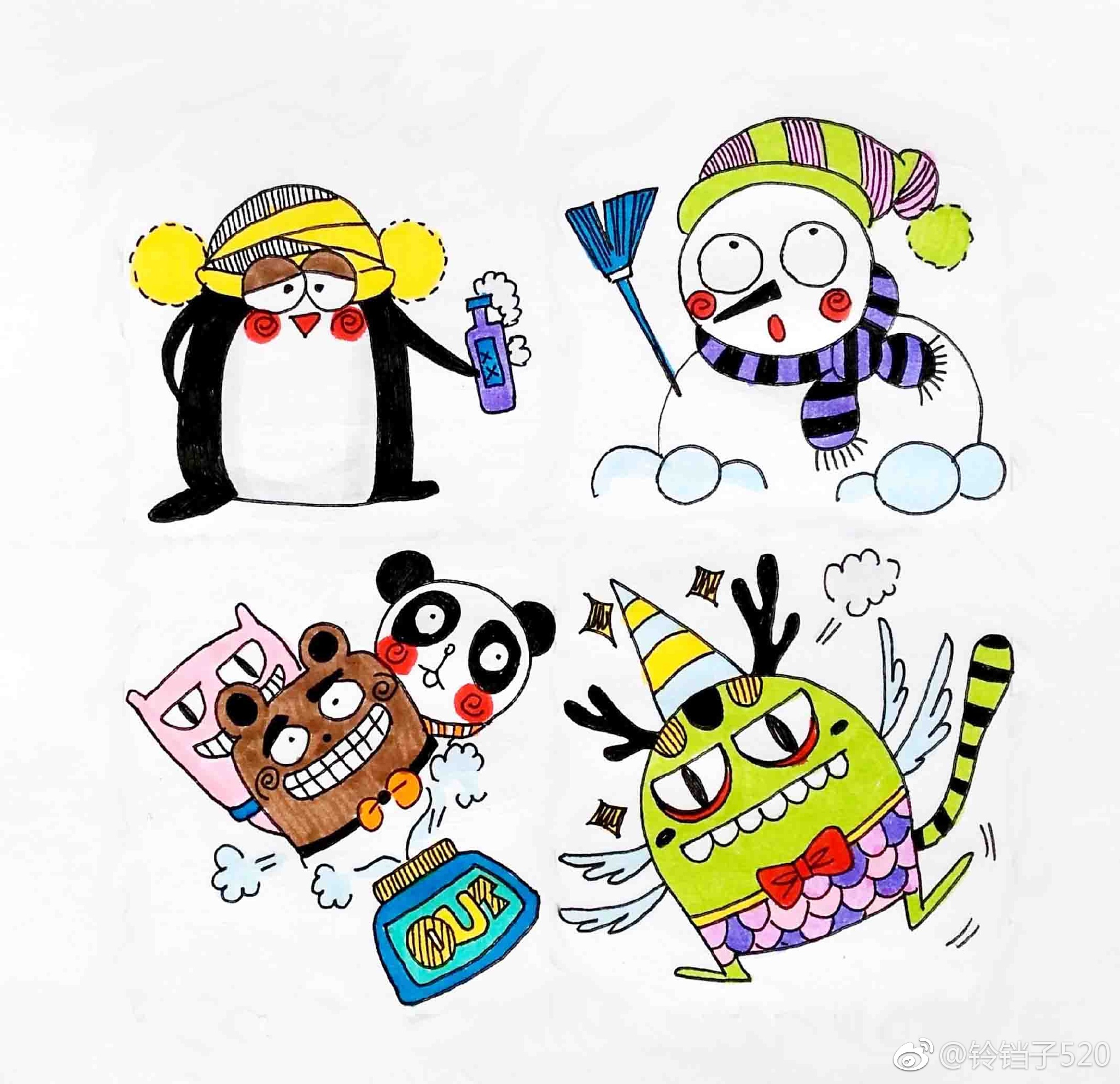 手帐简笔画第三弹梦想小屋作者